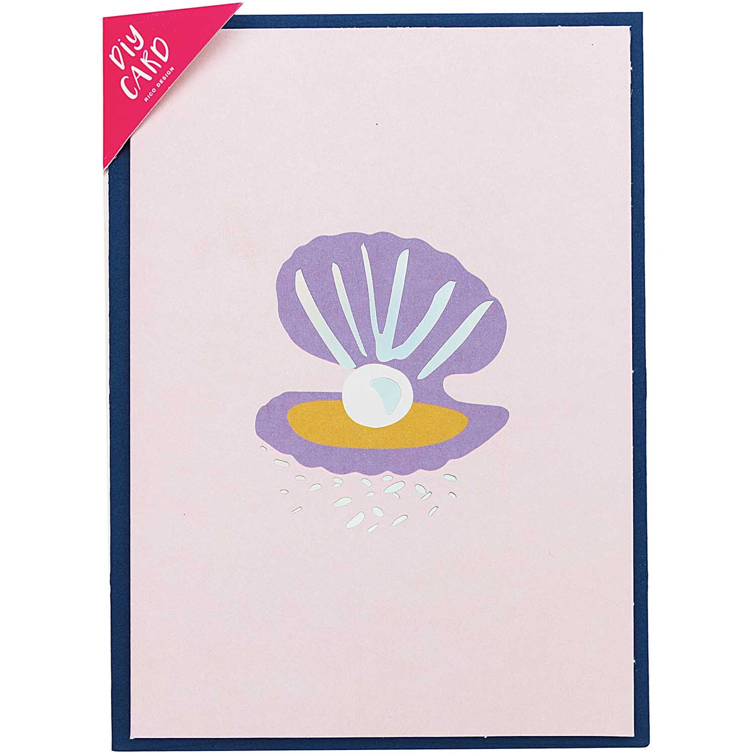 Paper Poetry Grußkartenset Mermaid Muschel von Rico Design