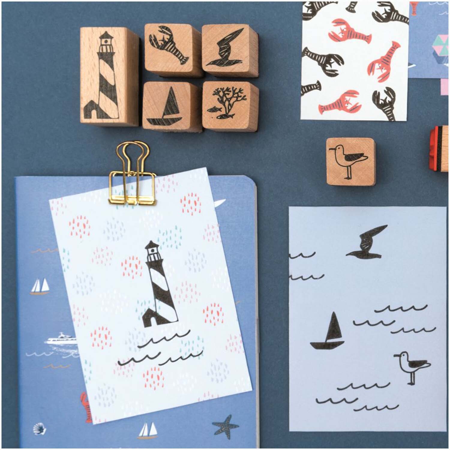 Paper Poetry Stempelset Maritim 11-teilig von Rico Design