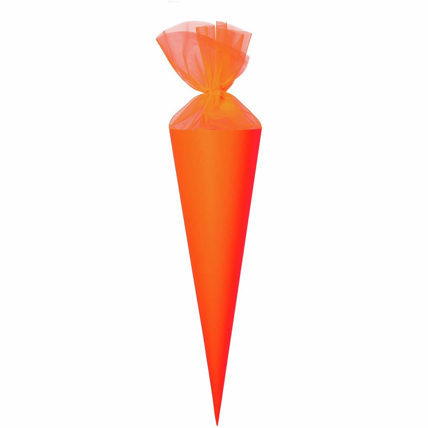Schultüte Rohling mit Tüllverschluss Neon 70cm Farbe Neon Rot von Rico Design Schultüte Rohling mit Tüllverschluss Neon, 70cm, leuchtend in Neon Rot von Rico Design. Ideal für den Schulanfang.