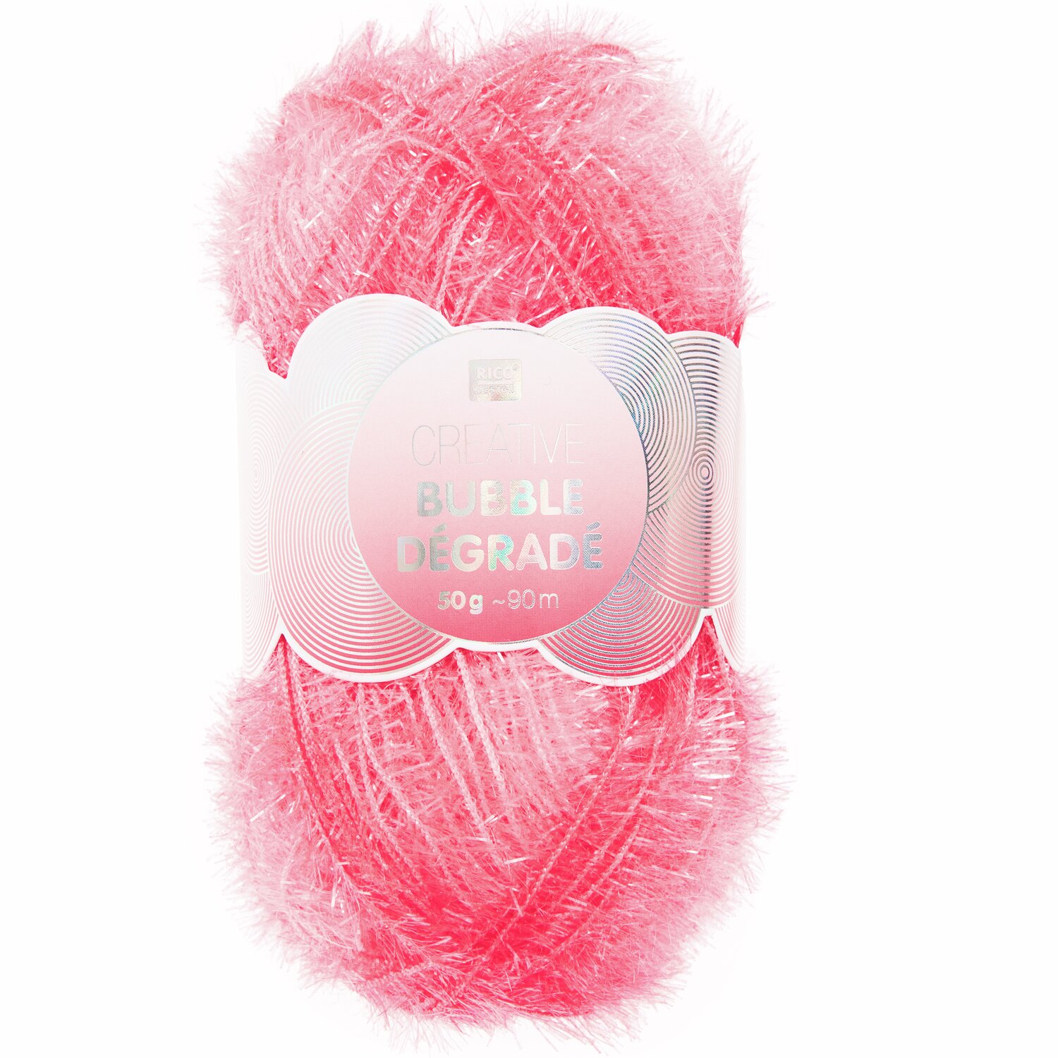 Creative Bubble Dégradé 50g 90m Farbe Neonpink von Rico Design Creative Bubble Dégradé: Neonpinkes Garn von Rico Design, 50g 90m, ideal für kreative Projekte.