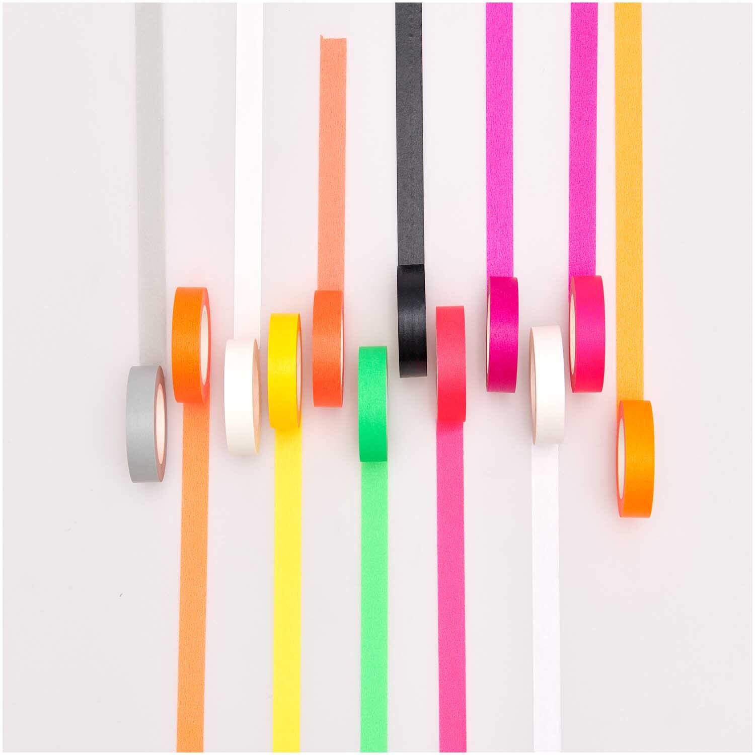Paper Poetry Tape Set Neon Rottöne 15mm 10m 4-teilig von Rico Design Paper Poetry Tape Set Neon Rottöne 15mm 10m, bunte Klebebänder in leuchtenden Farben, ideal für kreative Projekte und Dekorationen.