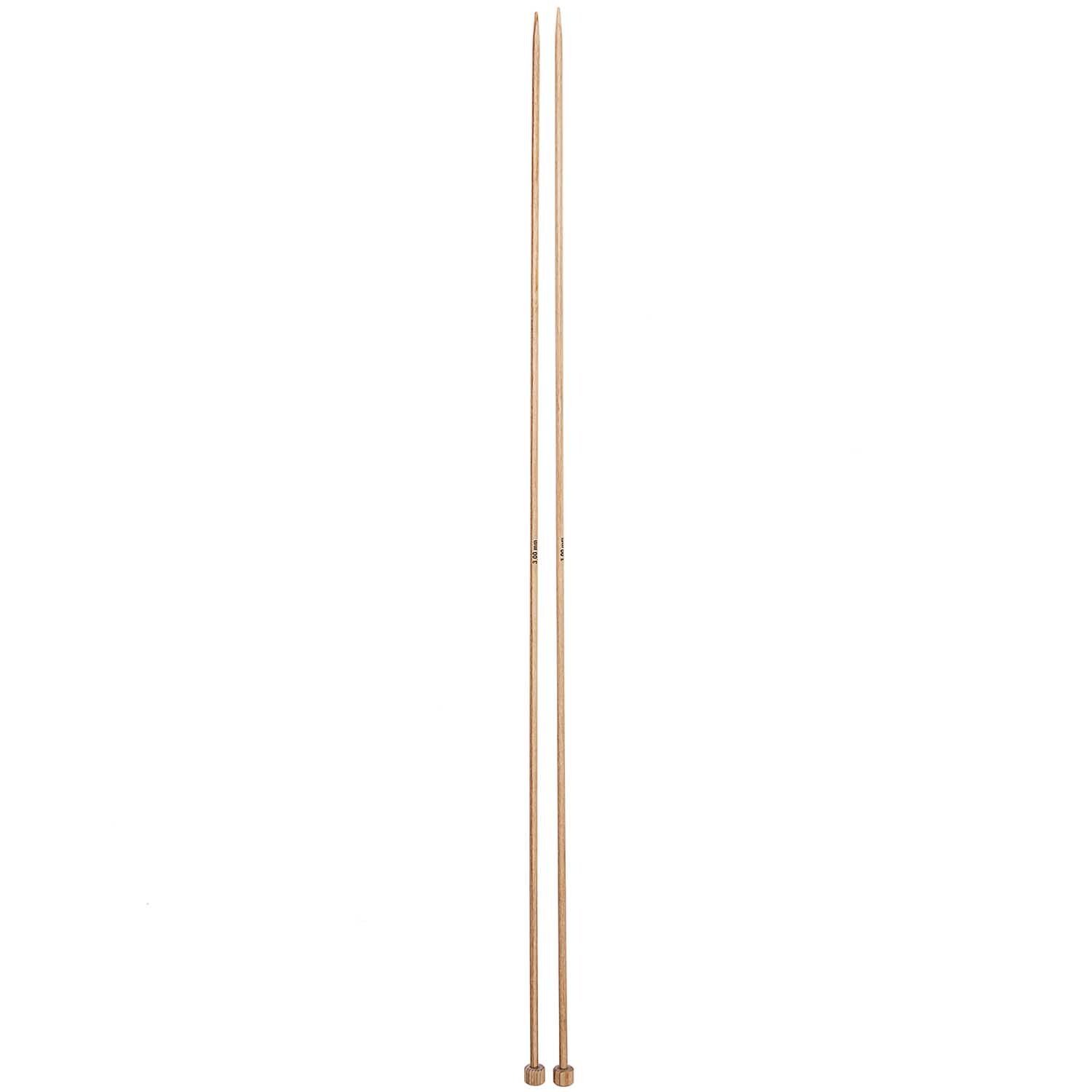 Jacket knitting needles 40cm wood