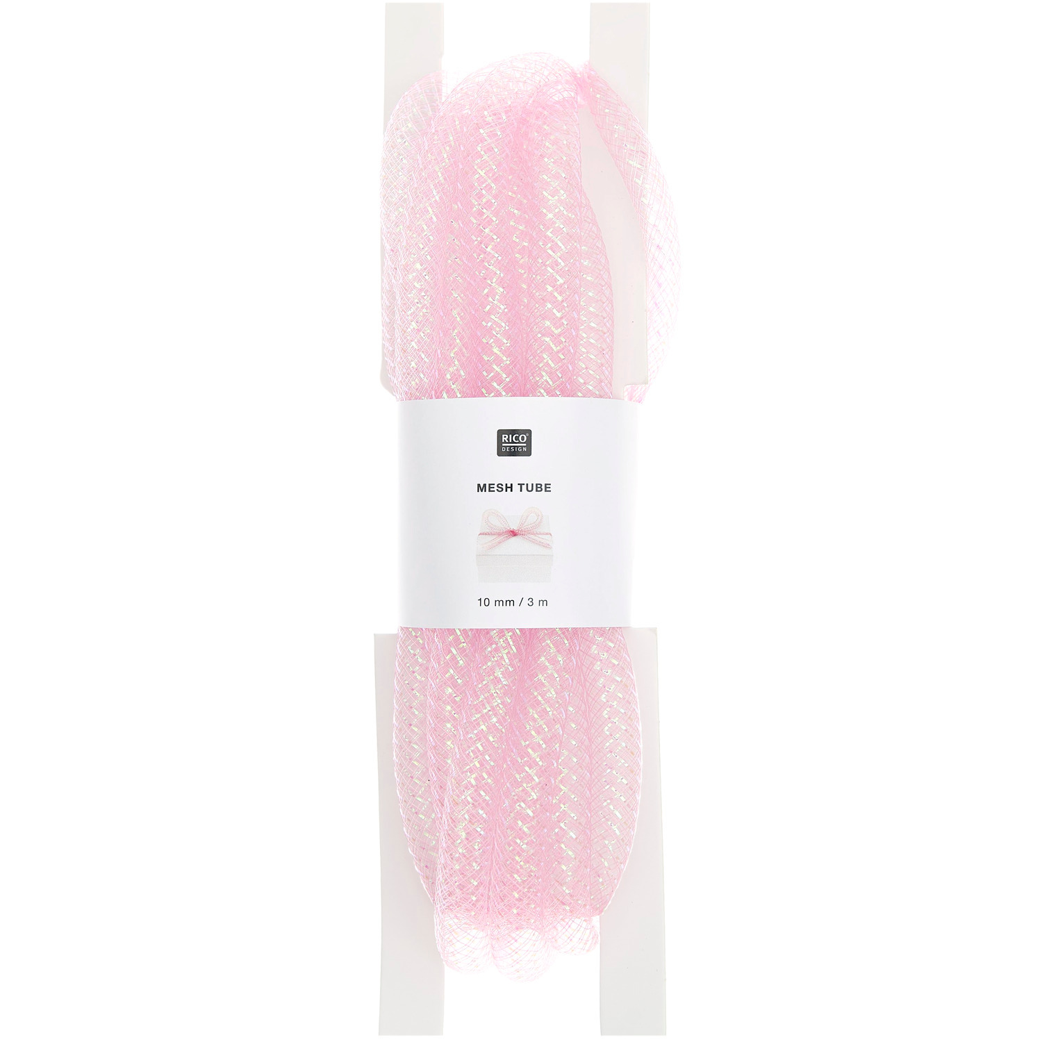Bastelband Netzschlauch in Rosa von Rico Design, Ø10mmx3m, ideal für kreative Projekte.