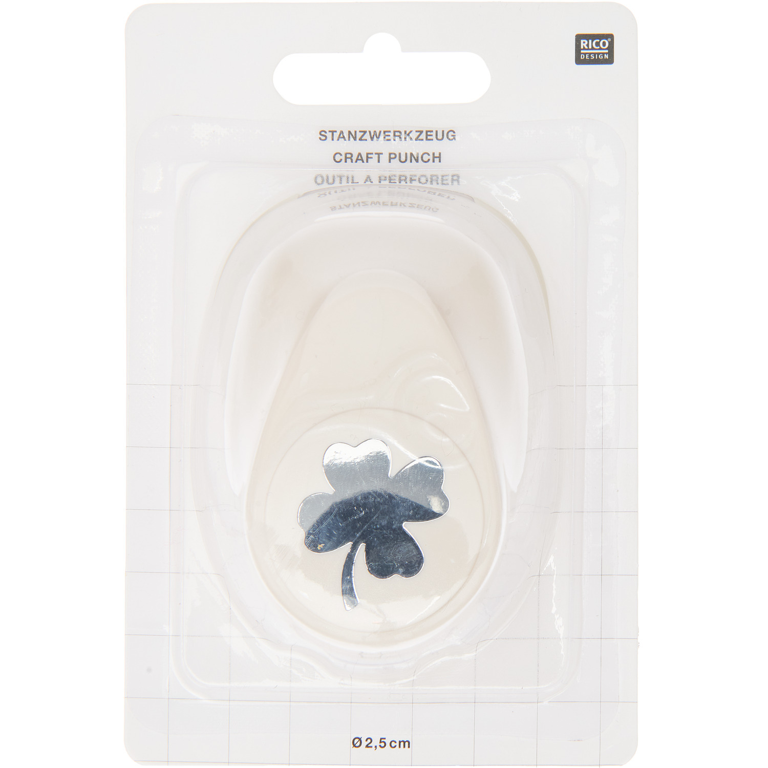 Paper Poetry Stanzer Kleeblatt 2,5cm von Rico Design
