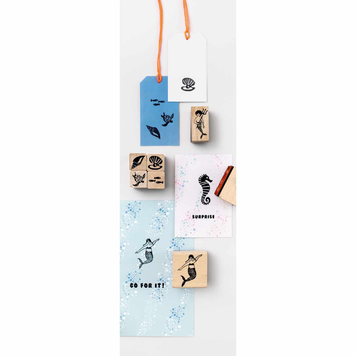 Paper Poetry Stempelset Mermaid 8-teilig von Rico Design