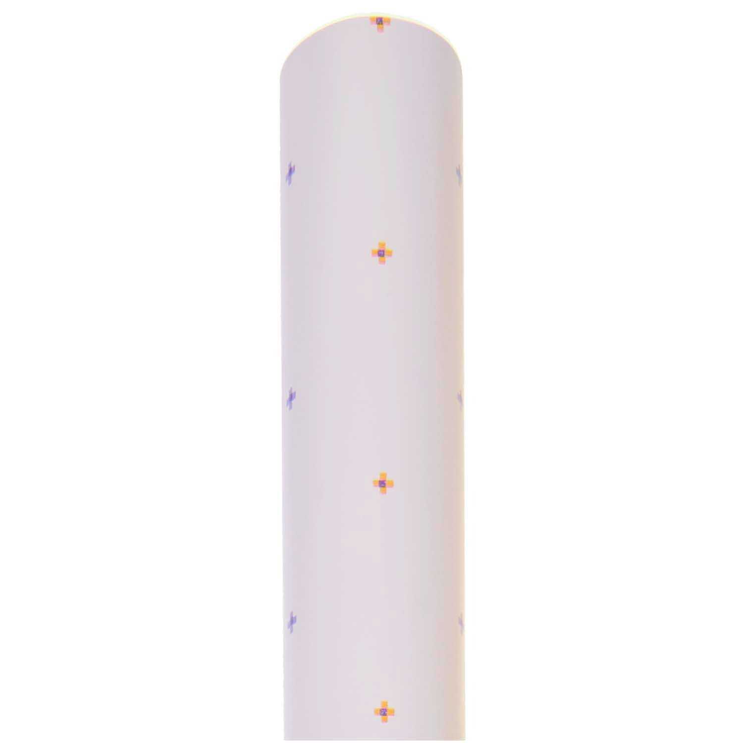 Geschenkpapier Blumen Rosa von Rico Design, 70cm x 2m, 80g/m². Zartes Muster auf rosa Hintergrund.
