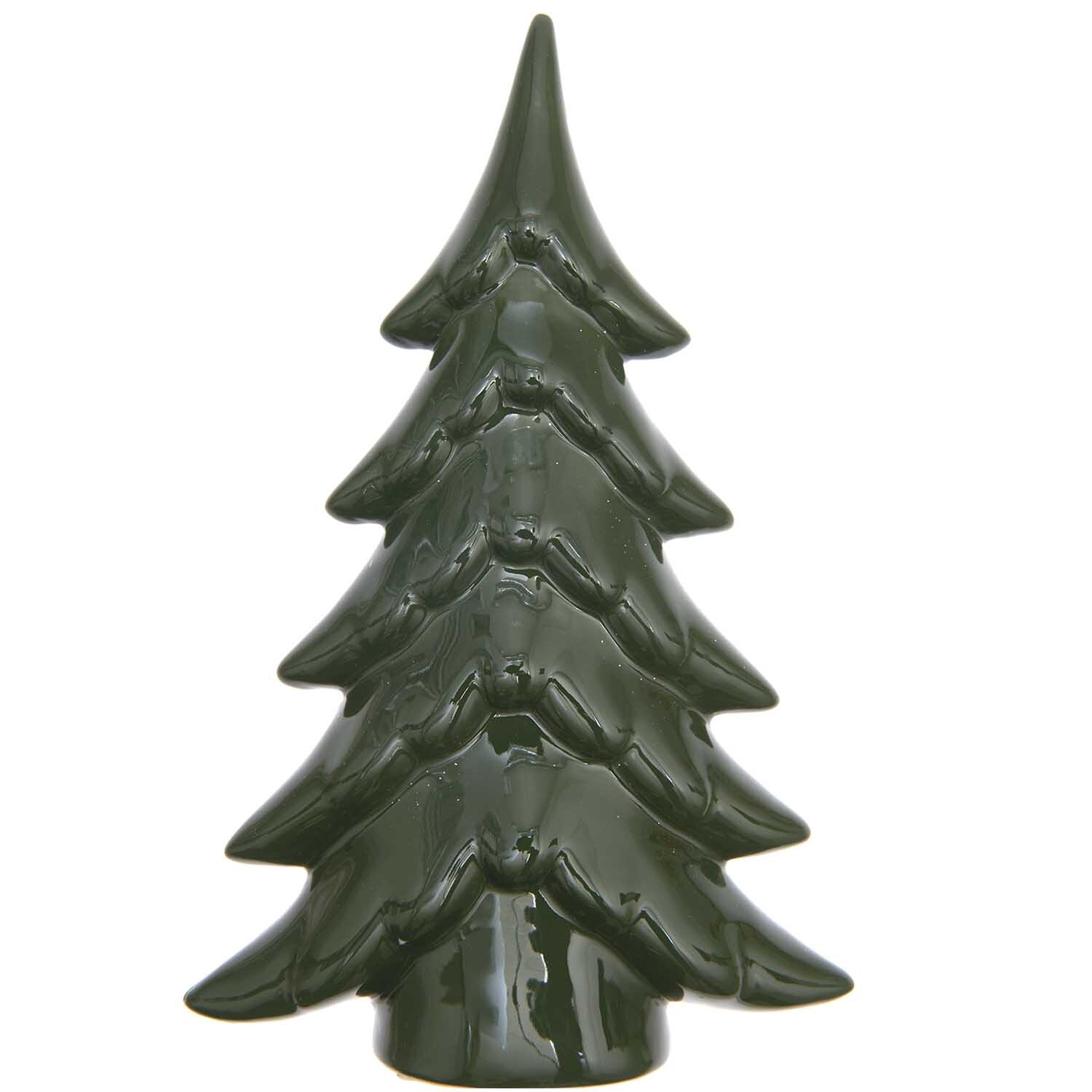 Tanne aus Keramik grün 27,5cm von Rico Design