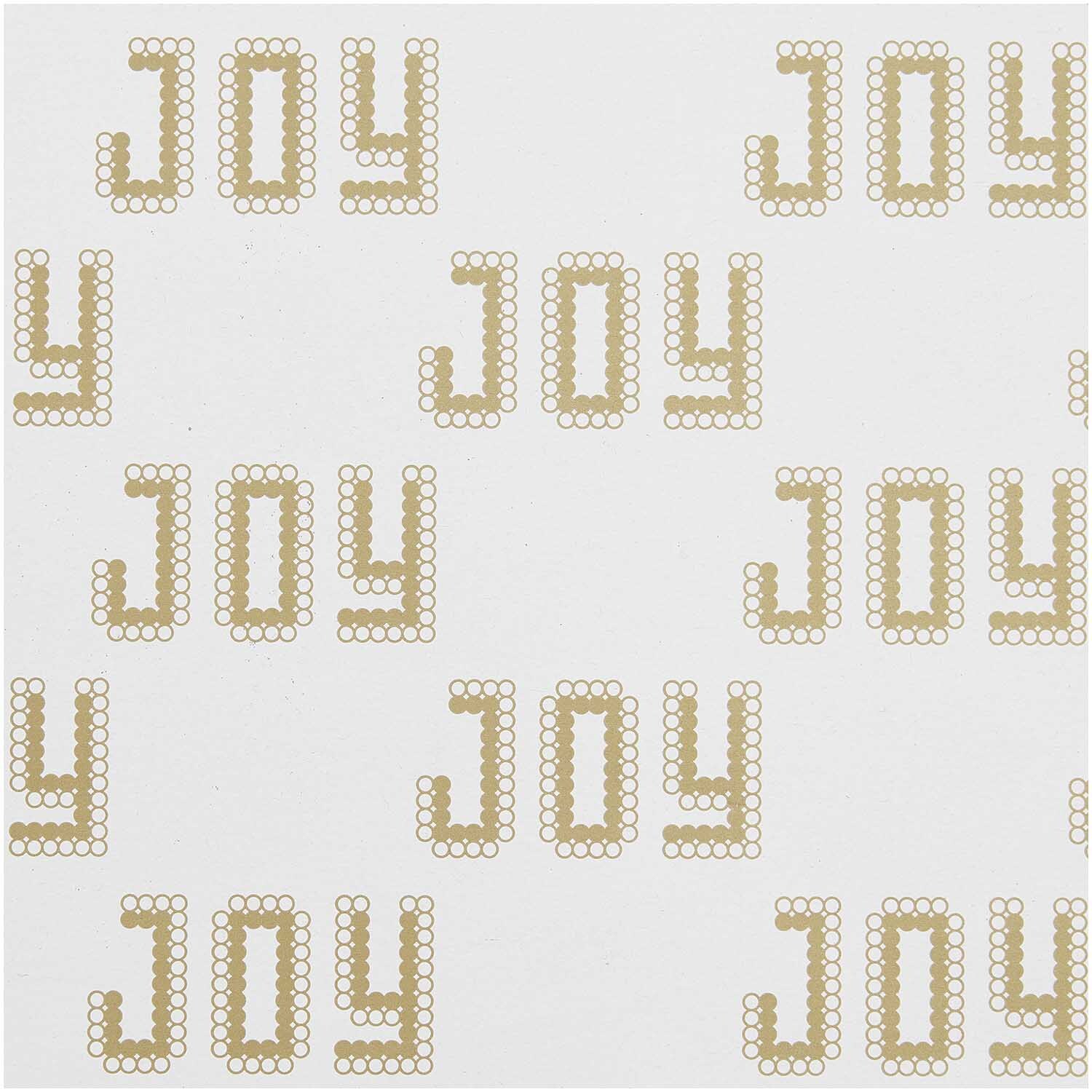 Paper Poetry Geschenkpapier Joy 70cm 2m 80g/m² von Rico Design Paper Poetry Geschenkpapier Joy mit goldenen Buchstaben auf weißem Hintergrund von Rico Design.