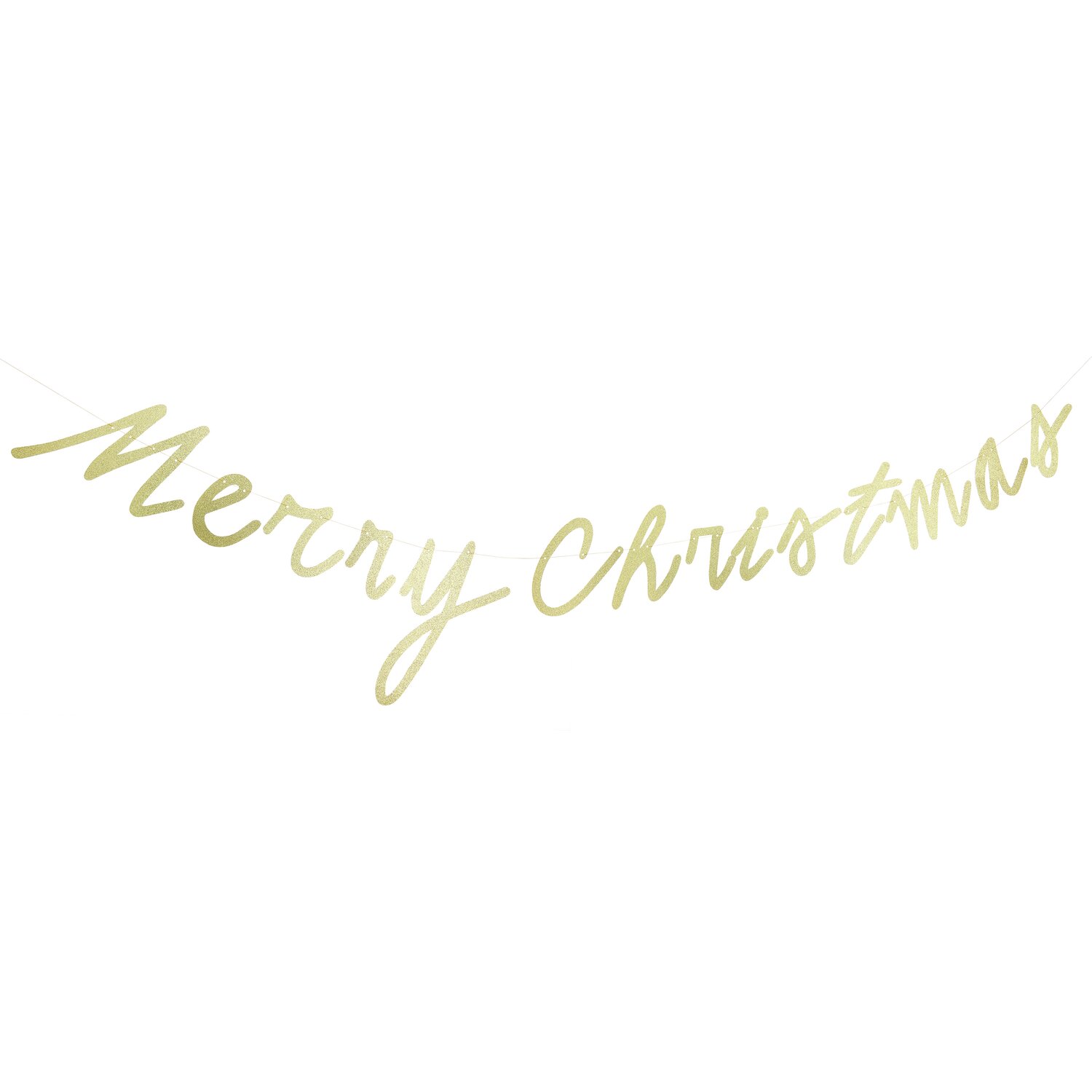 Paper Poetry Girlande Merry Christmas 3m Farbe Gold von Rico Design