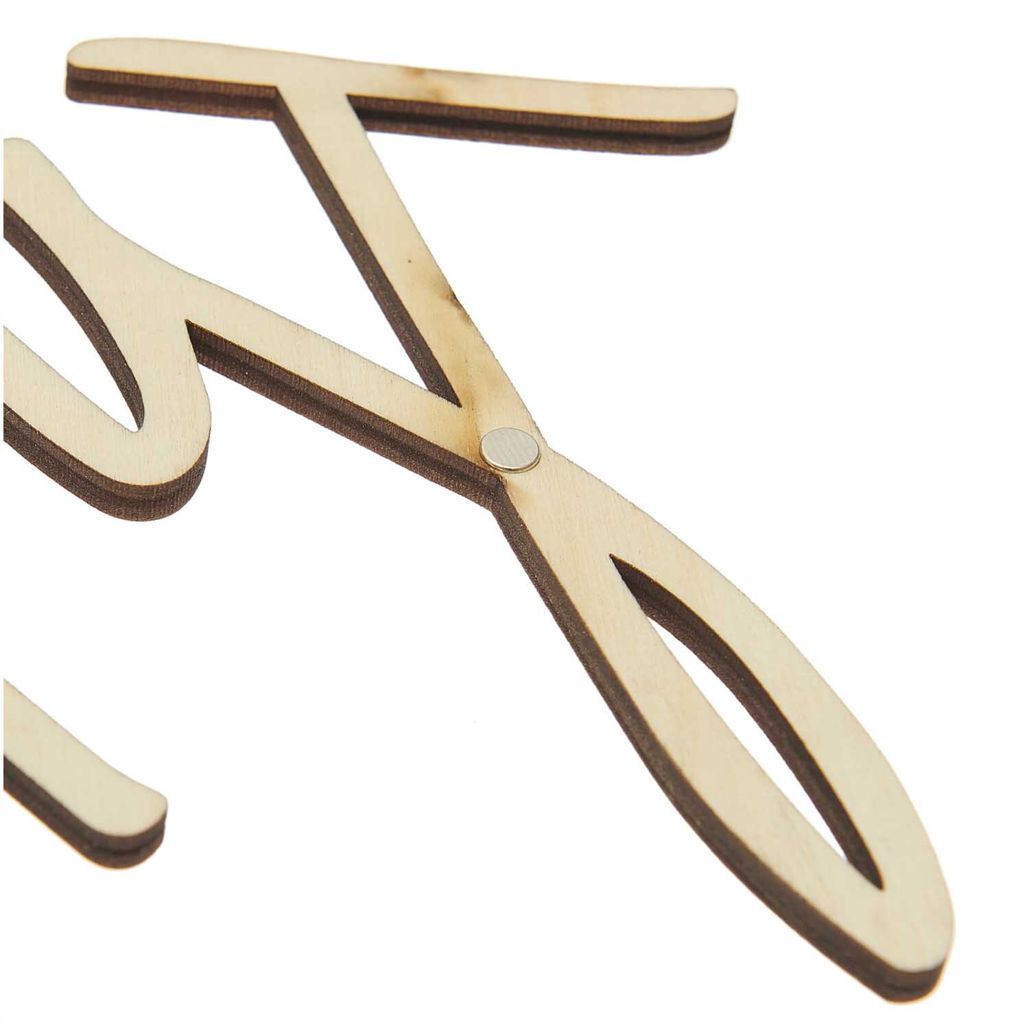 Holzschriftzug magnetisch "Just married" 30x14cm von Rico Design