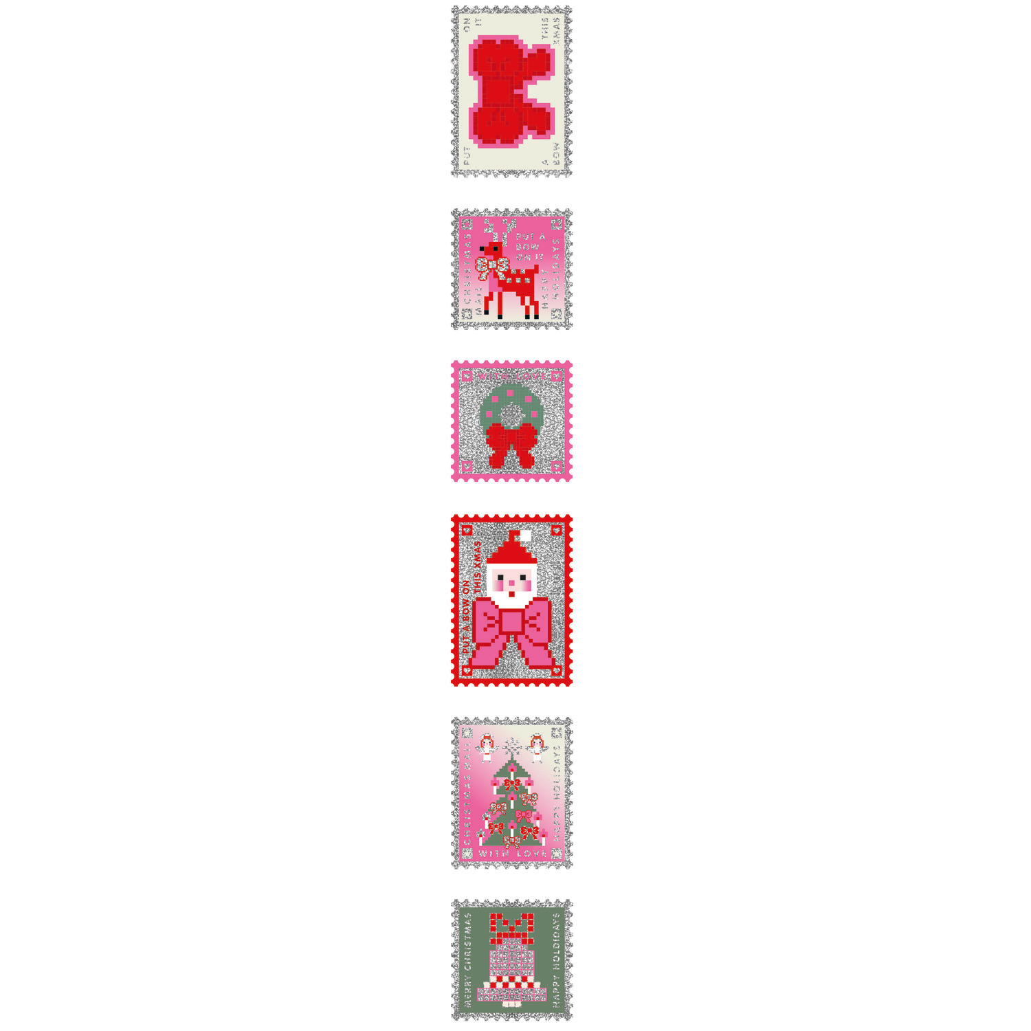 Paper Poetry Sticker Weihnachtspost 100 Stück Ø 5cm von Rico Design Paper Poetry Sticker Weihnachtspost, 100 Stück Ø 5cm, bunte Weihnachtsmotive von Rico Design.