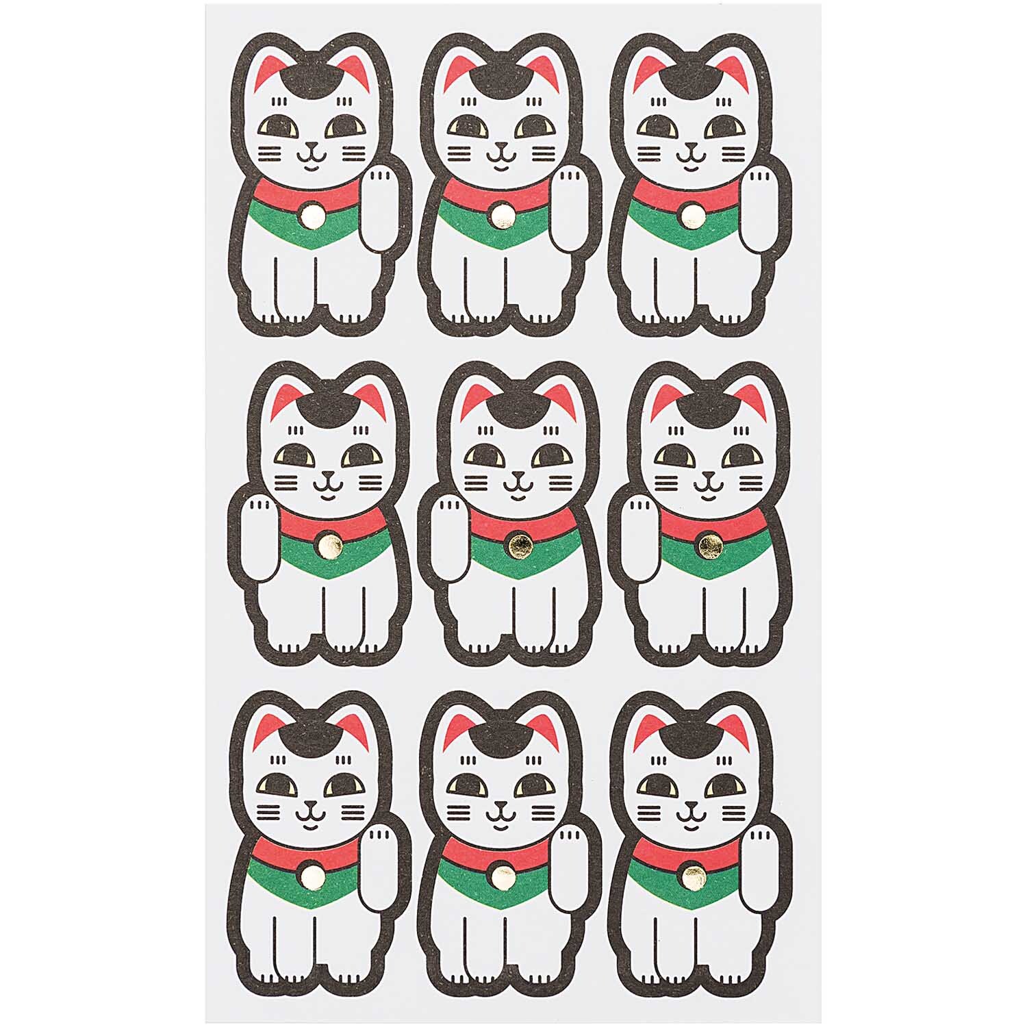 Paper Poetry Sticker Jardin Japonais Winkekatzen 22 Stück von Rico Design