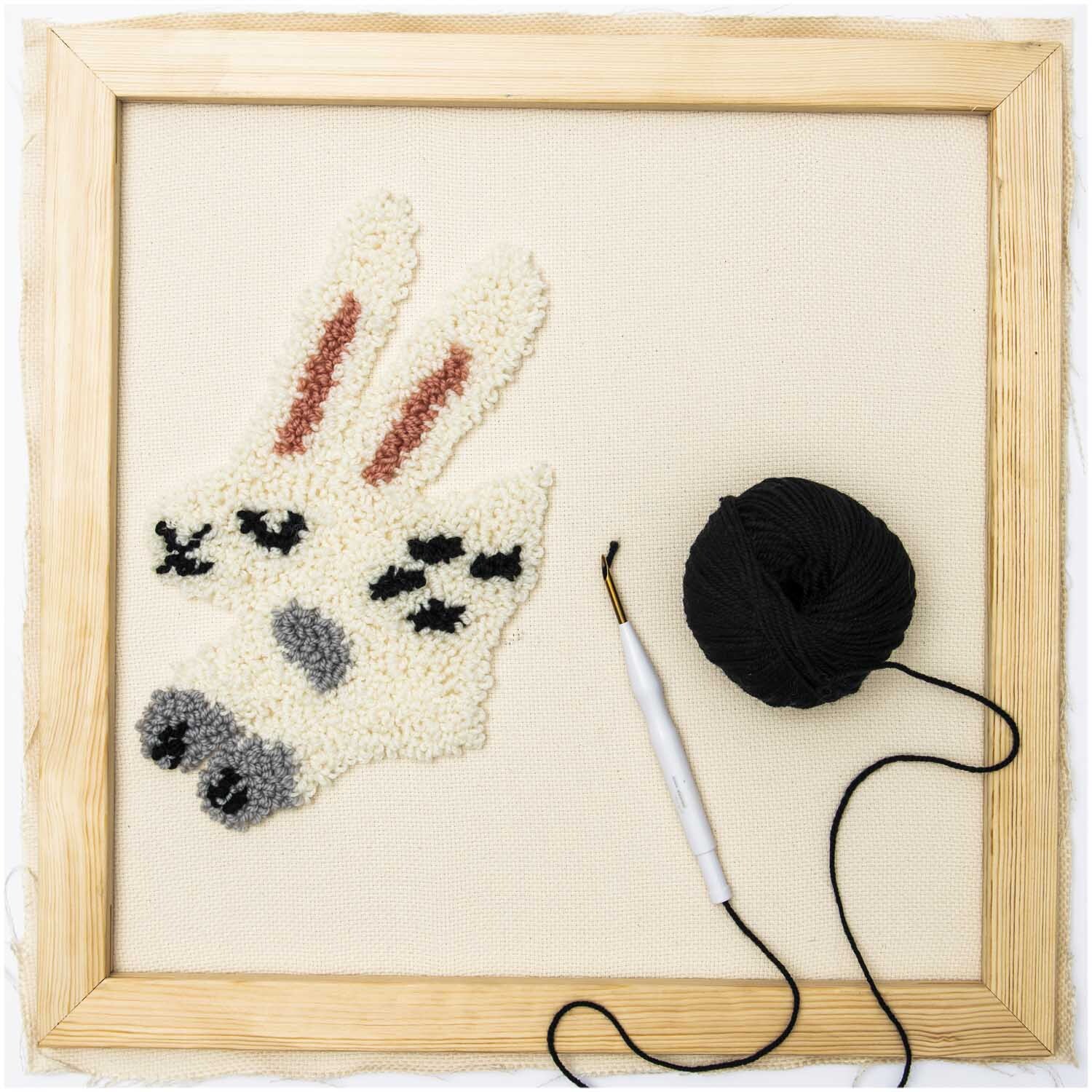 Punch Needle wooden embroidery hoop