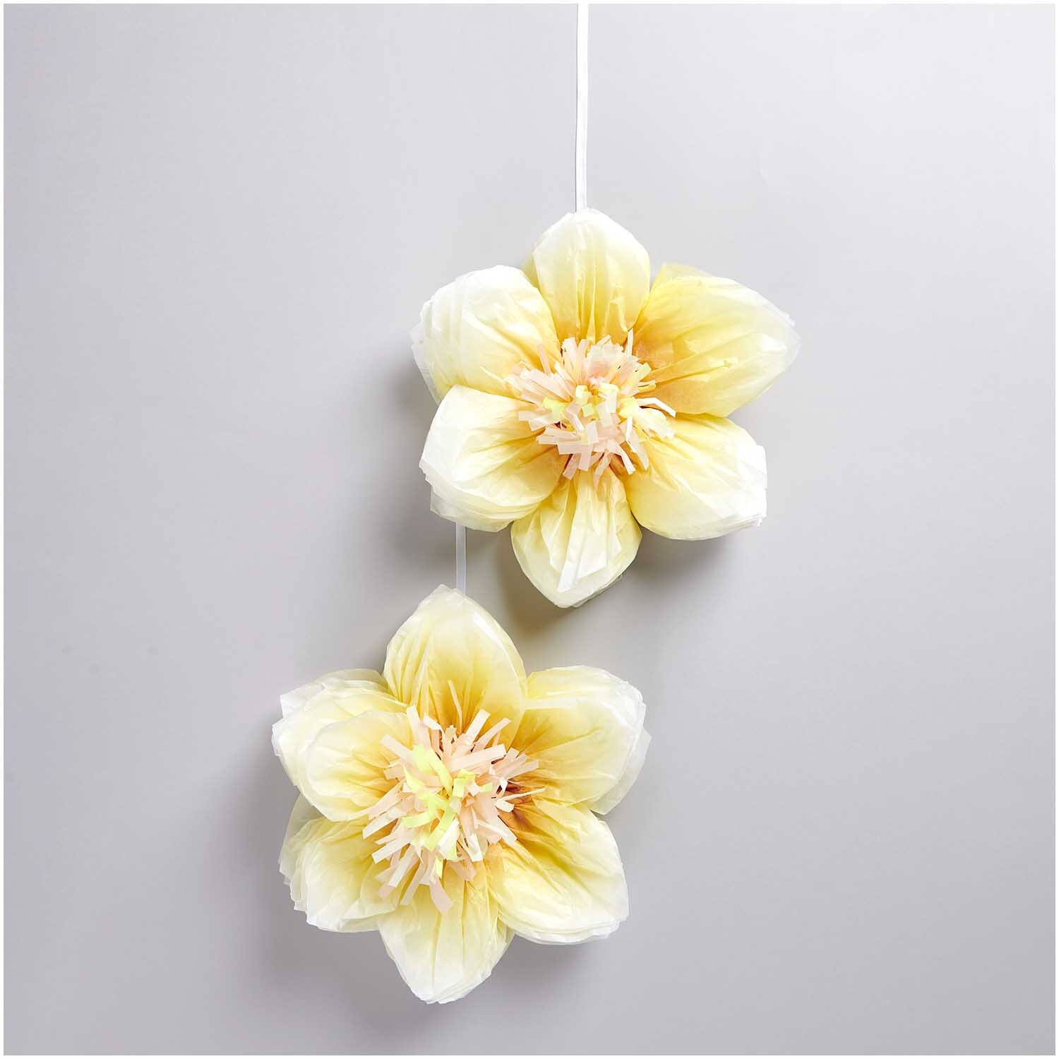 Seidenpapierblumen Osterglocken Ø30cm 2 Stück von Rico Design