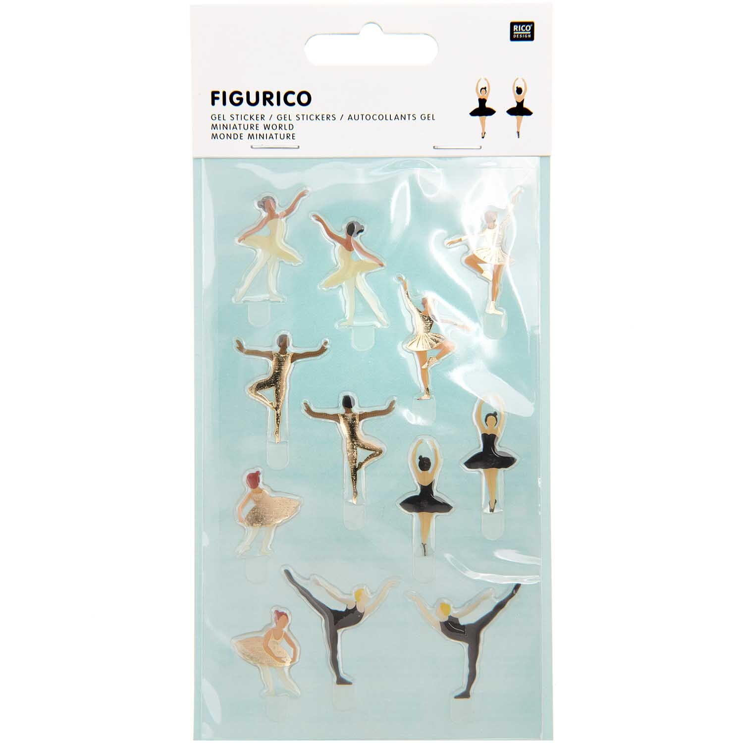 Figurico Gelsticker Balletttänzer von Rico Design