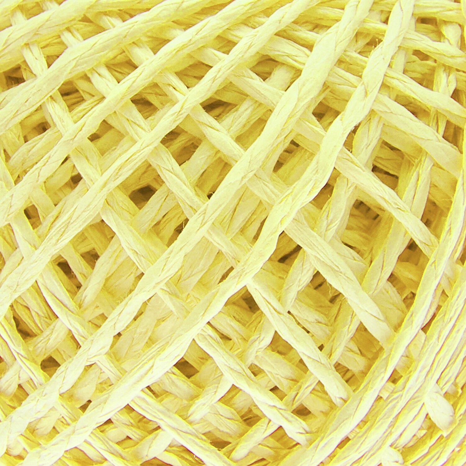 Papierschnur 1mm 20m von Rico Design in leuchtendem Gelb, ideal für kreative Bastelprojekte.