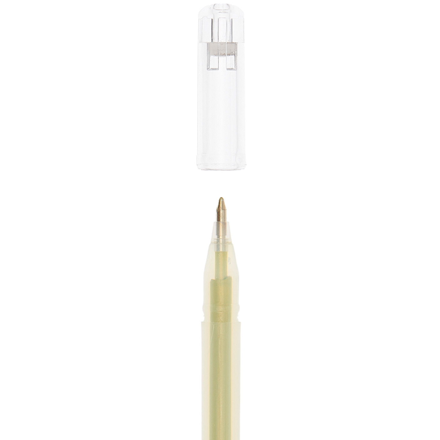 Metallic gel pen 0.8mm colour Gold from Rico Design Gelstift Metallic 0,8mm in schimmerndem Gold von Rico Design, ideal für kreative Projekte und elegante Schriftzüge.