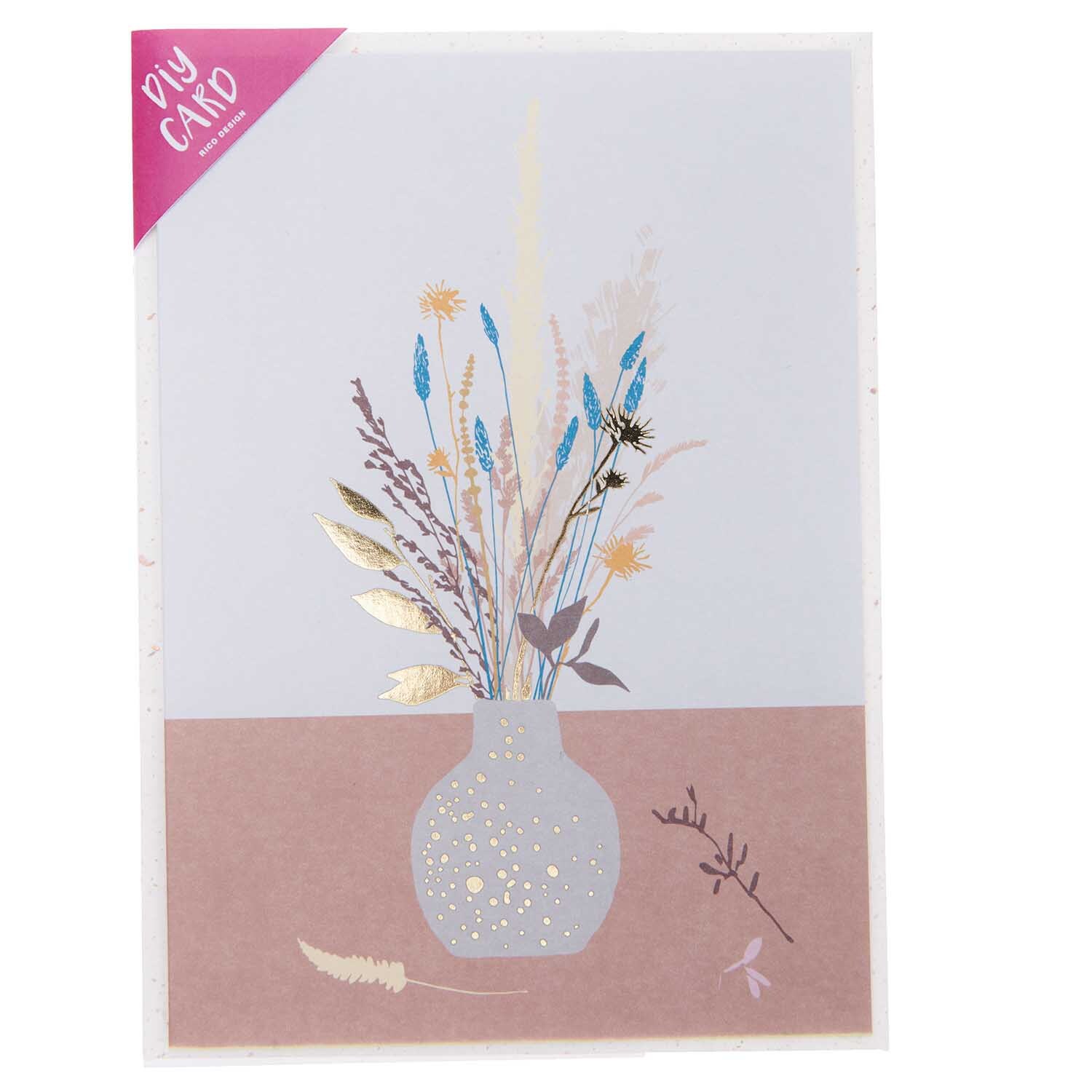Paper Poetry Grußkartenset Blumenvase von Rico Design