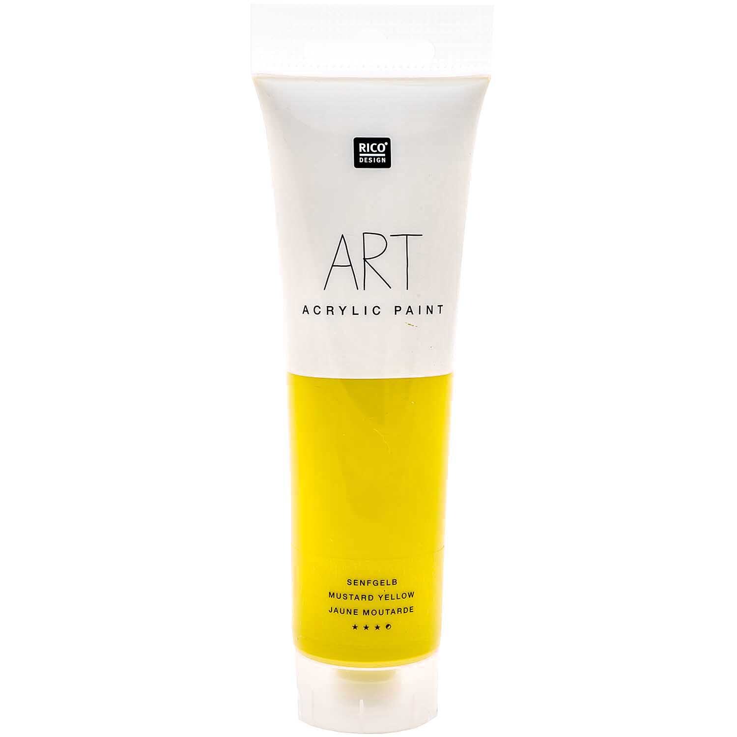 ART Künstler Acrylfarbe 100ml Farbe Senfgelb von Rico Design ART Künstler Acrylfarbe 100ml in leuchtendem Senfgelb von Rico Design, ideal für kreative Projekte.