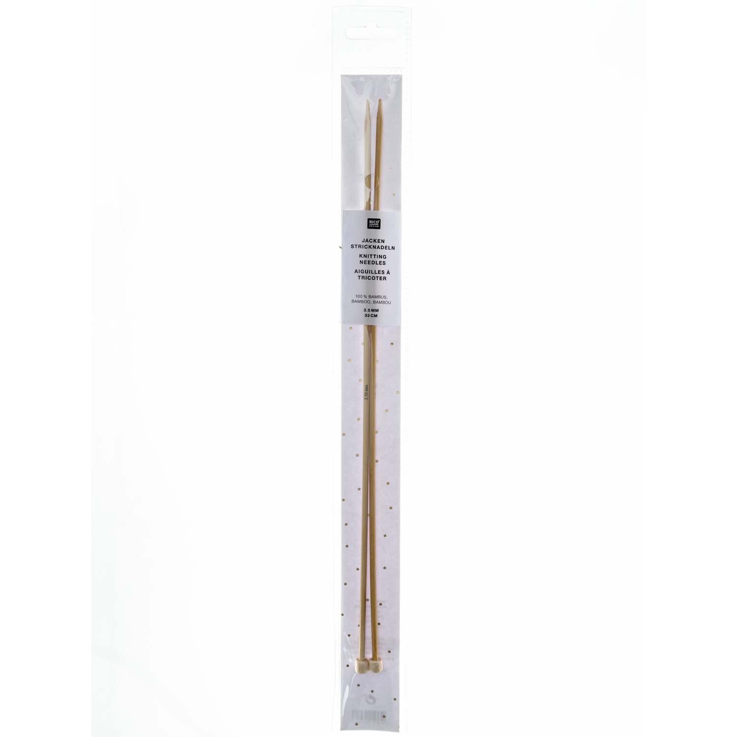 Jacket knitting needles 33cm bamboo Jacket knitting needles 33cm bamboo