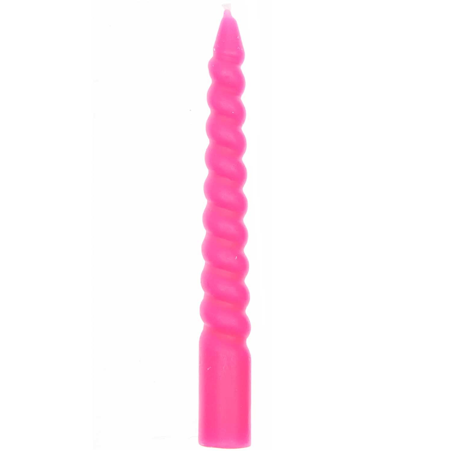 Spiralkerzen 1,2x10cm 10 Stück Farbe Neon Pink von Rico Design Spiralkerzen 1,2x10cm 10 Stück, leuchtend in Neon Pink von Rico Design, ideal für festliche Dekorationen.