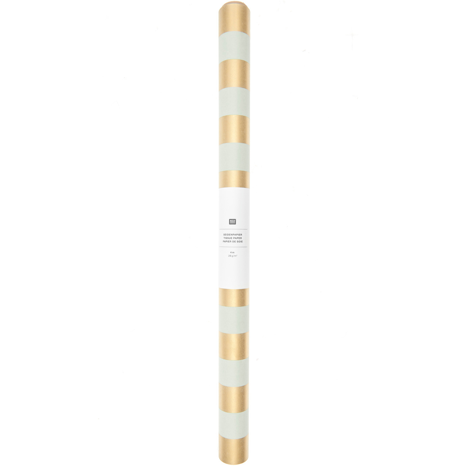 Seidenpapier mit Streifen 50x415cm Farbe Creme/Weiß von Rico Design