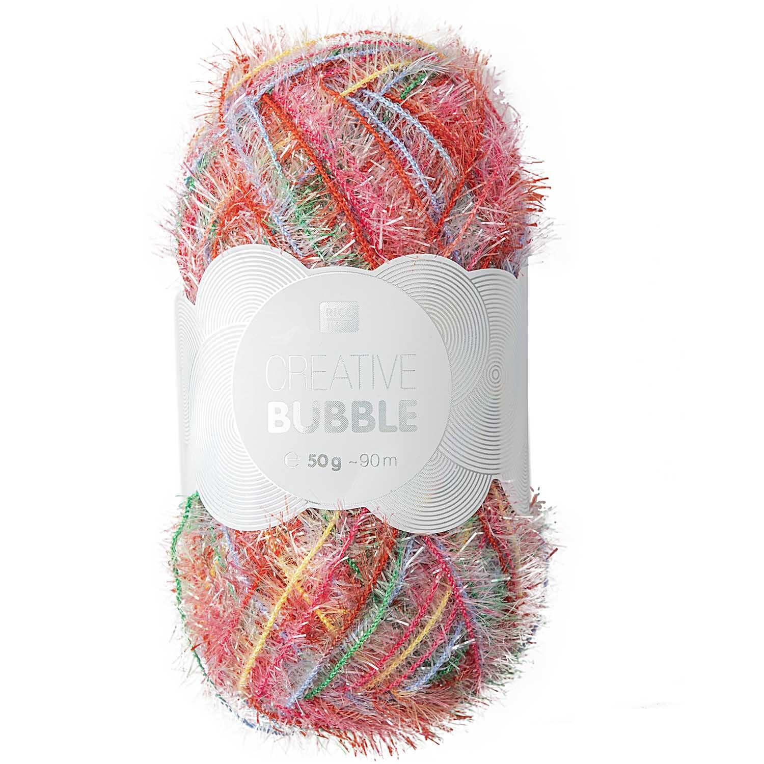 Creative Bubble Print Garn von Rico Design in Multicolor, 50g, 90m, ideal für kreative Projekte.