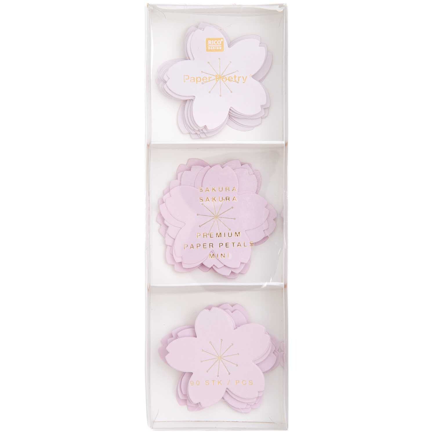 Paper Poetry Mini-Papierblüten Luxury Sakura 4,5-5cm 90 Stück von Rico Design