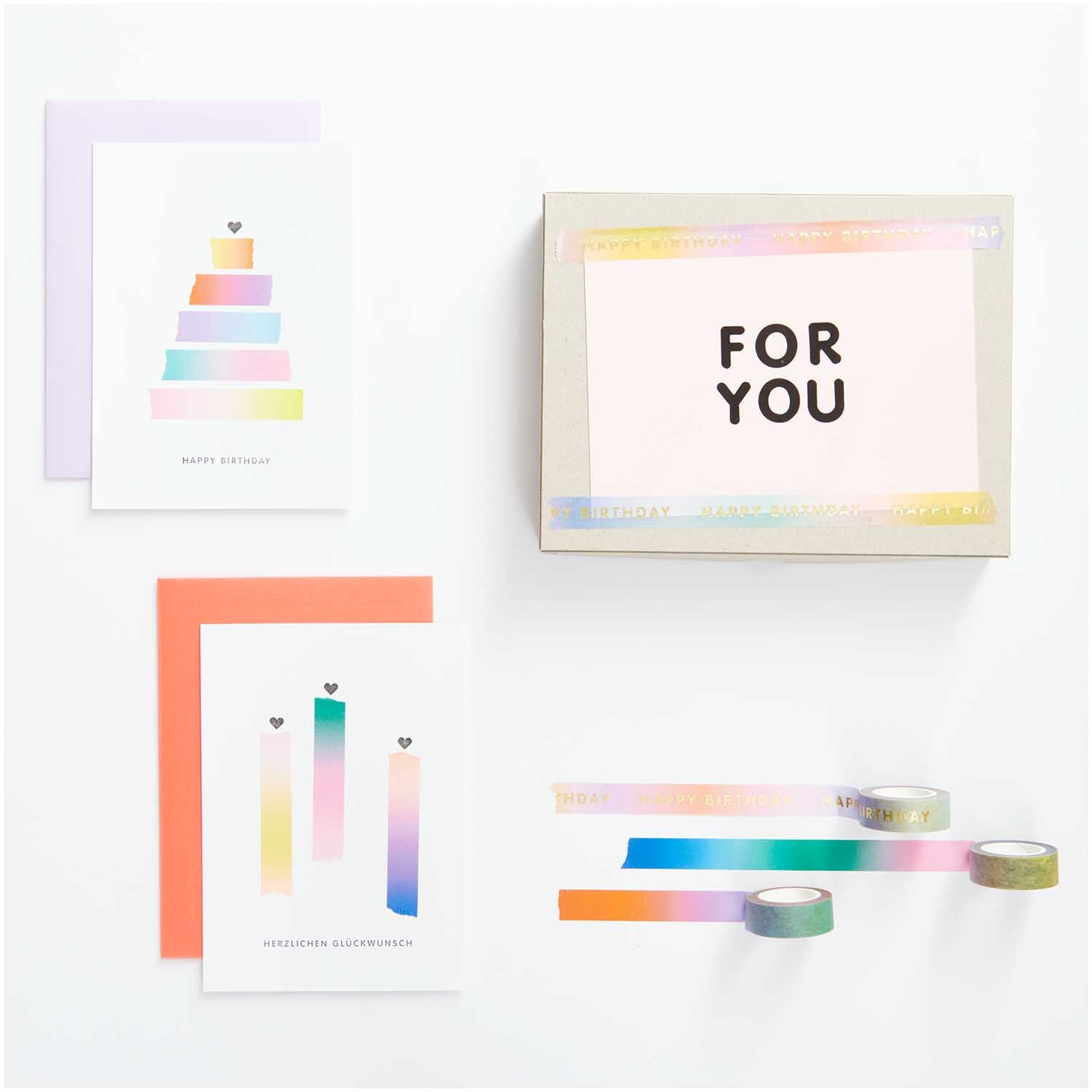 Paper Poetry Tape Regenbogen 15mm 10m Farbe Pastell von Rico Design Paper Poetry Tape Regenbogen 15mm 10m von Rico Design in Pastellfarben, dekoriert Karten und Boxen mit stilvollen, farbenfrohen Akzenten.