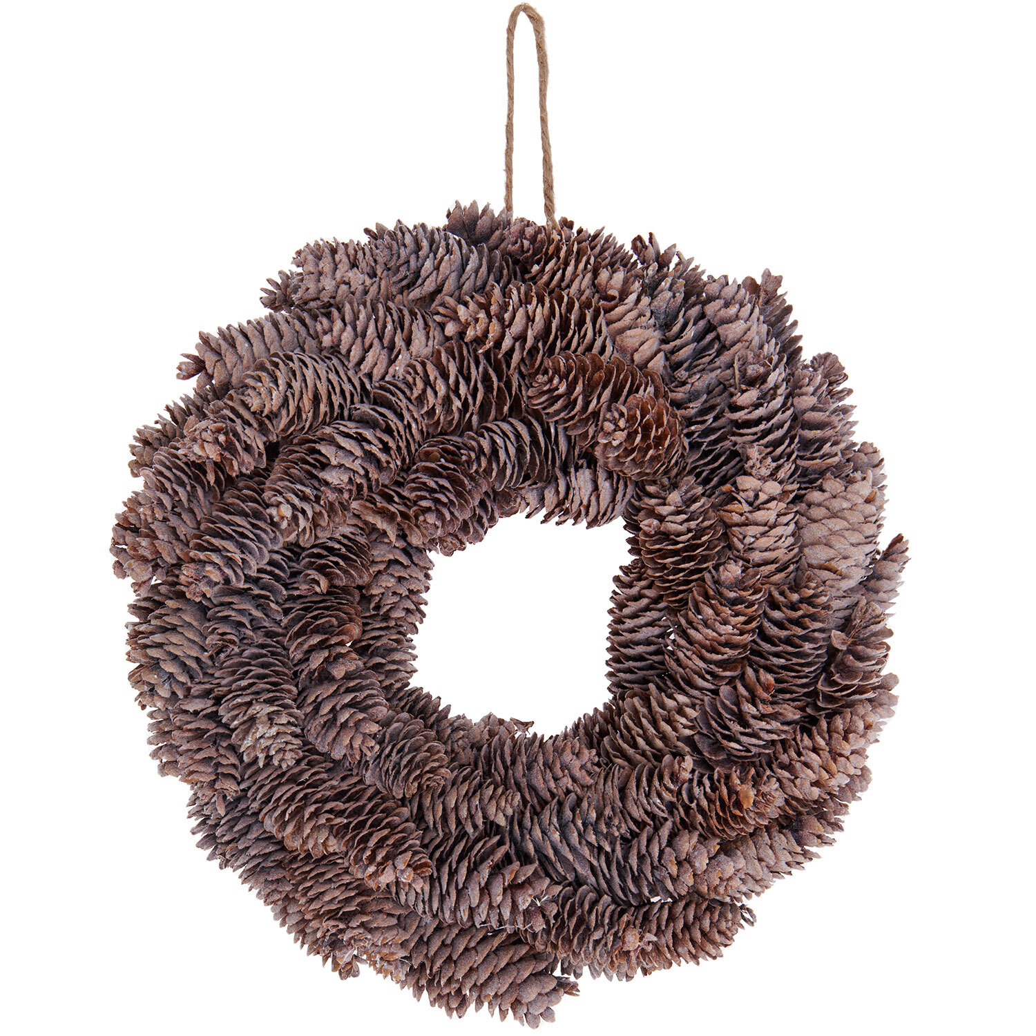Kranz mit großen Zapfen 32cm von Rico Design: Ein dekorativer Kranz aus natürlichen Zapfen, ideal für herbstliche und winterliche Dekorationen.