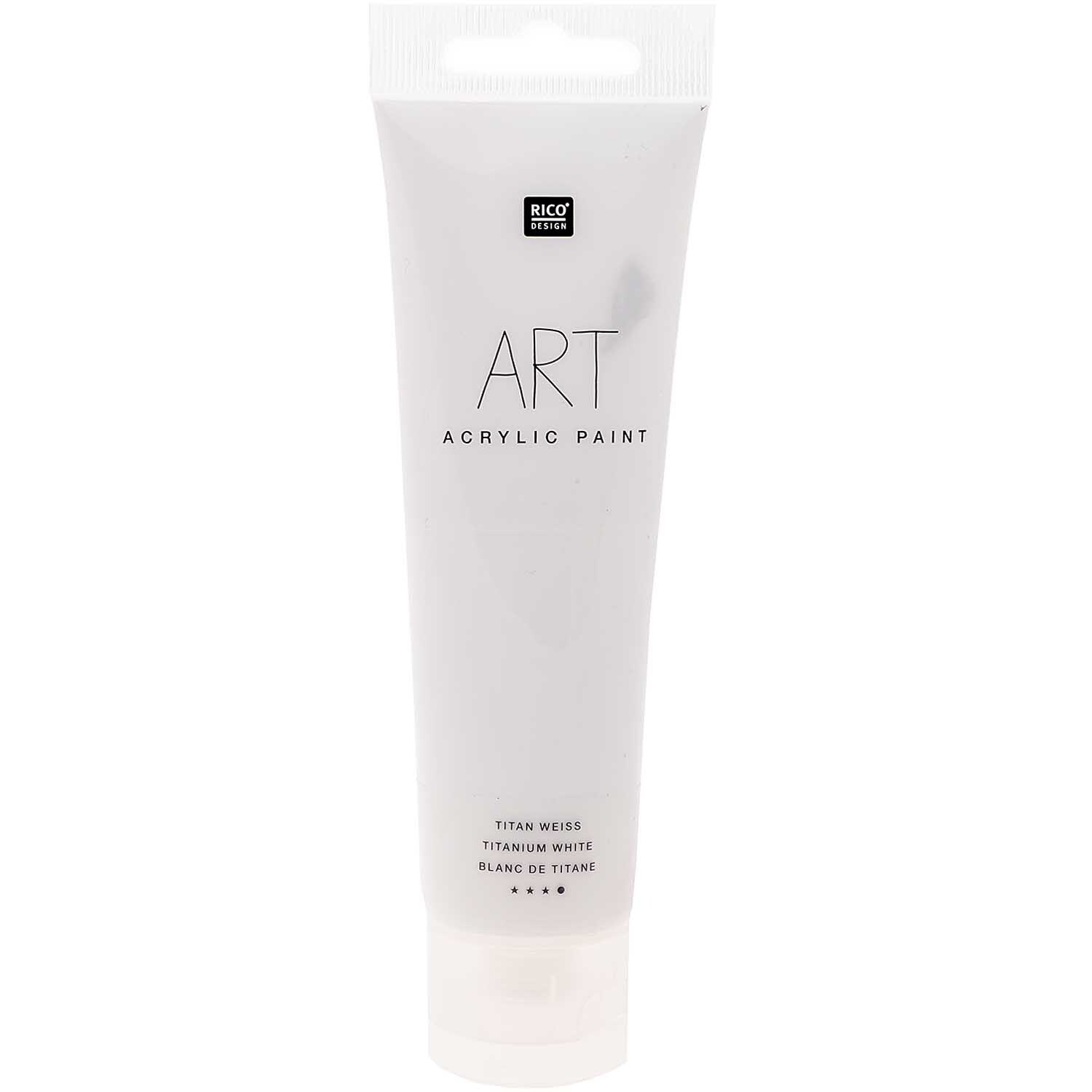 ART Künstler Acrylfarbe 100ml in einer weißen Tube von Rico Design, ideal für kreative Projekte.