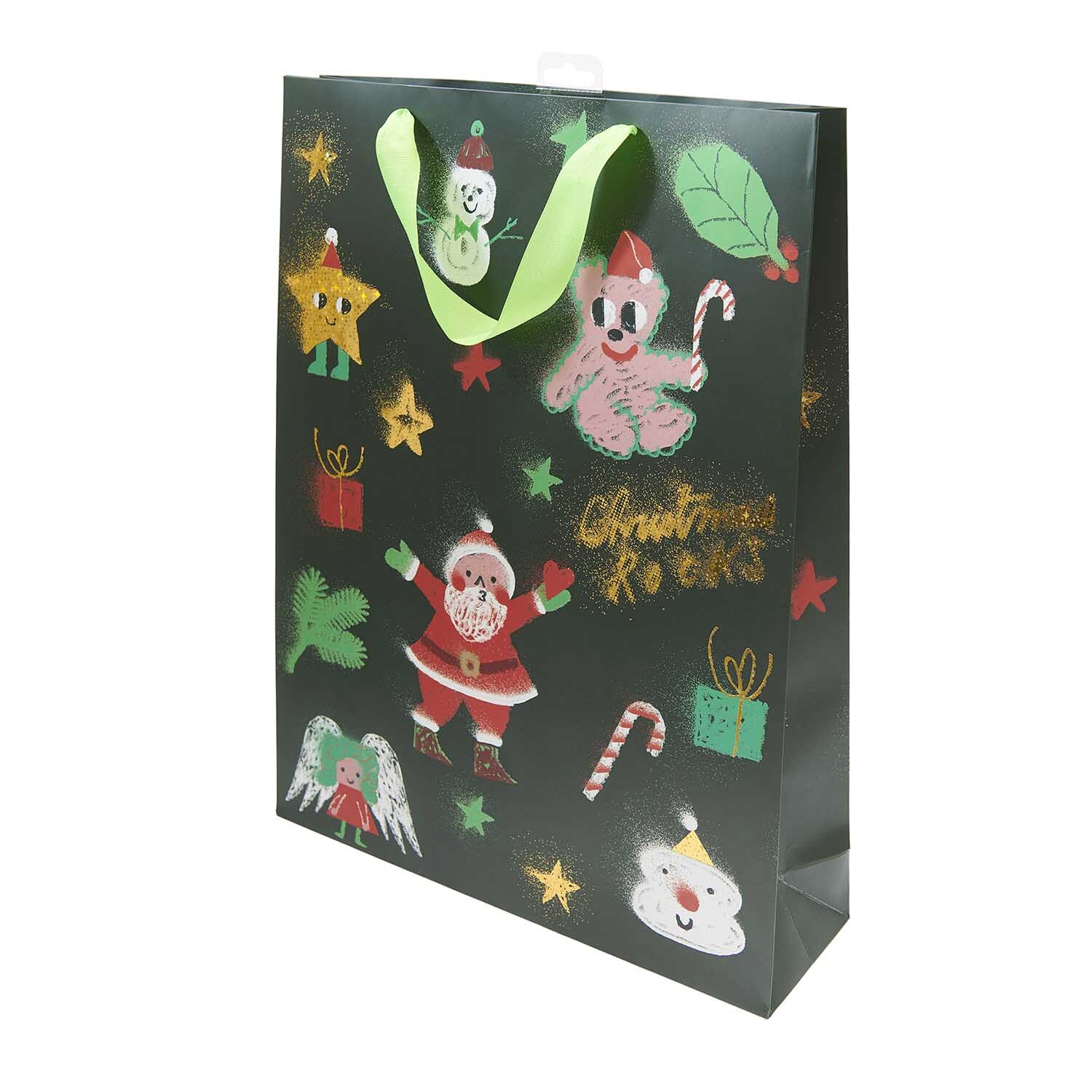 Paper Poetry Geschenktüte Christmas Rocks! 33x45x10cm von Rico Design