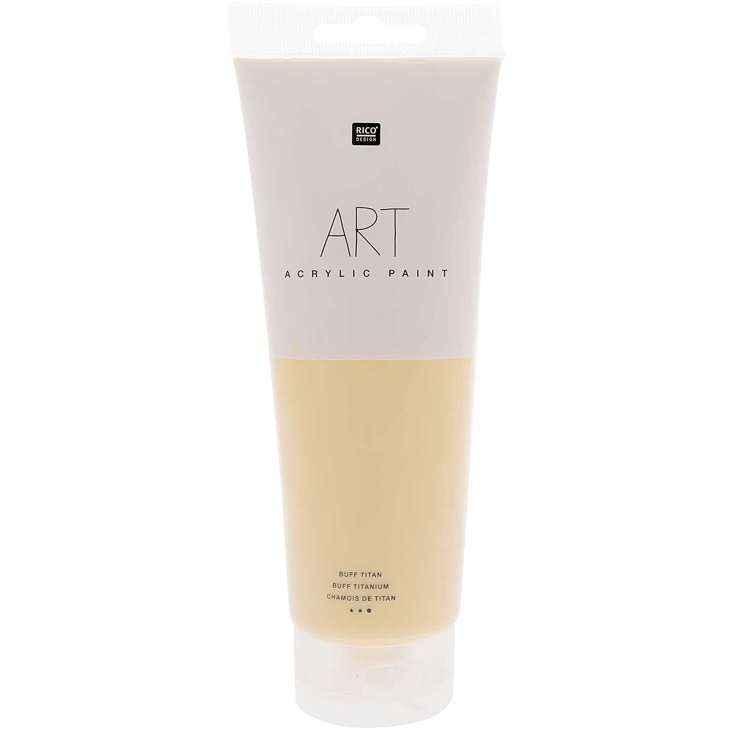 ART Künstler Acrylfarbe 250ml Farbe Buff-Titan von Rico Design ART Künstler Acrylfarbe 250ml in Buff-Titan von Rico Design, ideal für kreative Projekte.