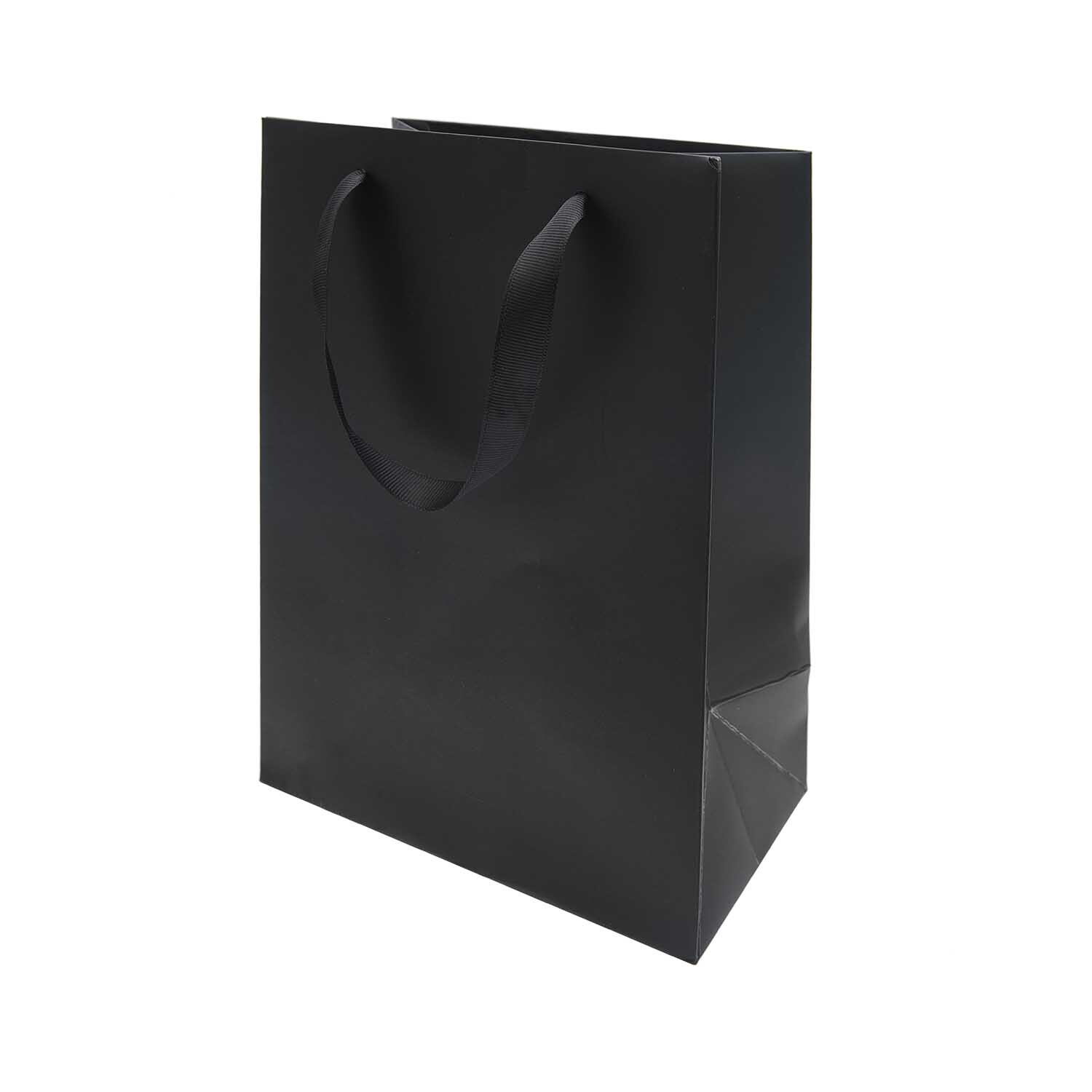 Paper Poetry Geschenktüte von Rico Design in elegantem Schwarz, ideal für stilvolle Geschenke.