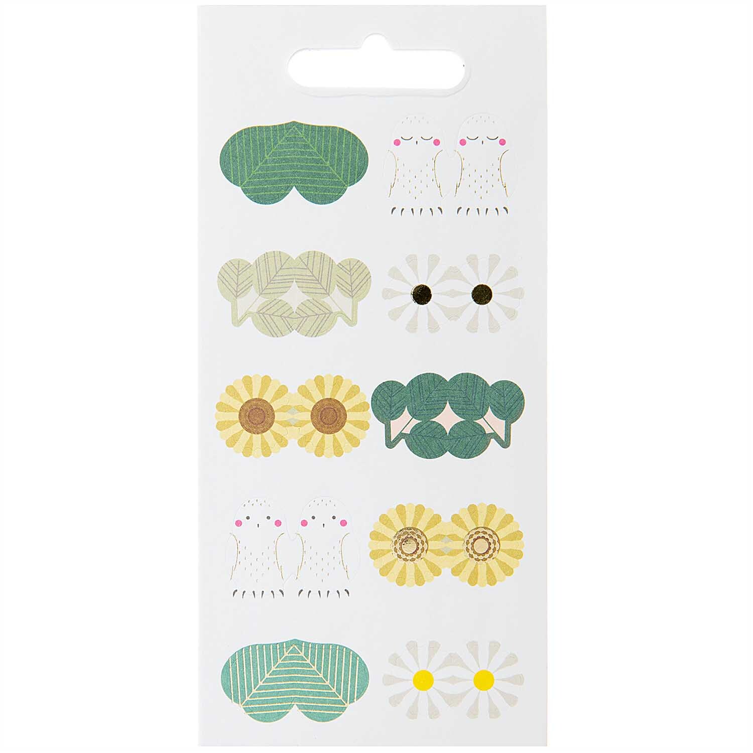 Paper Poetry Stickerbuch Register Tiere mit 10 Blatt von Rico Design zeigt bunte Tiermotive.