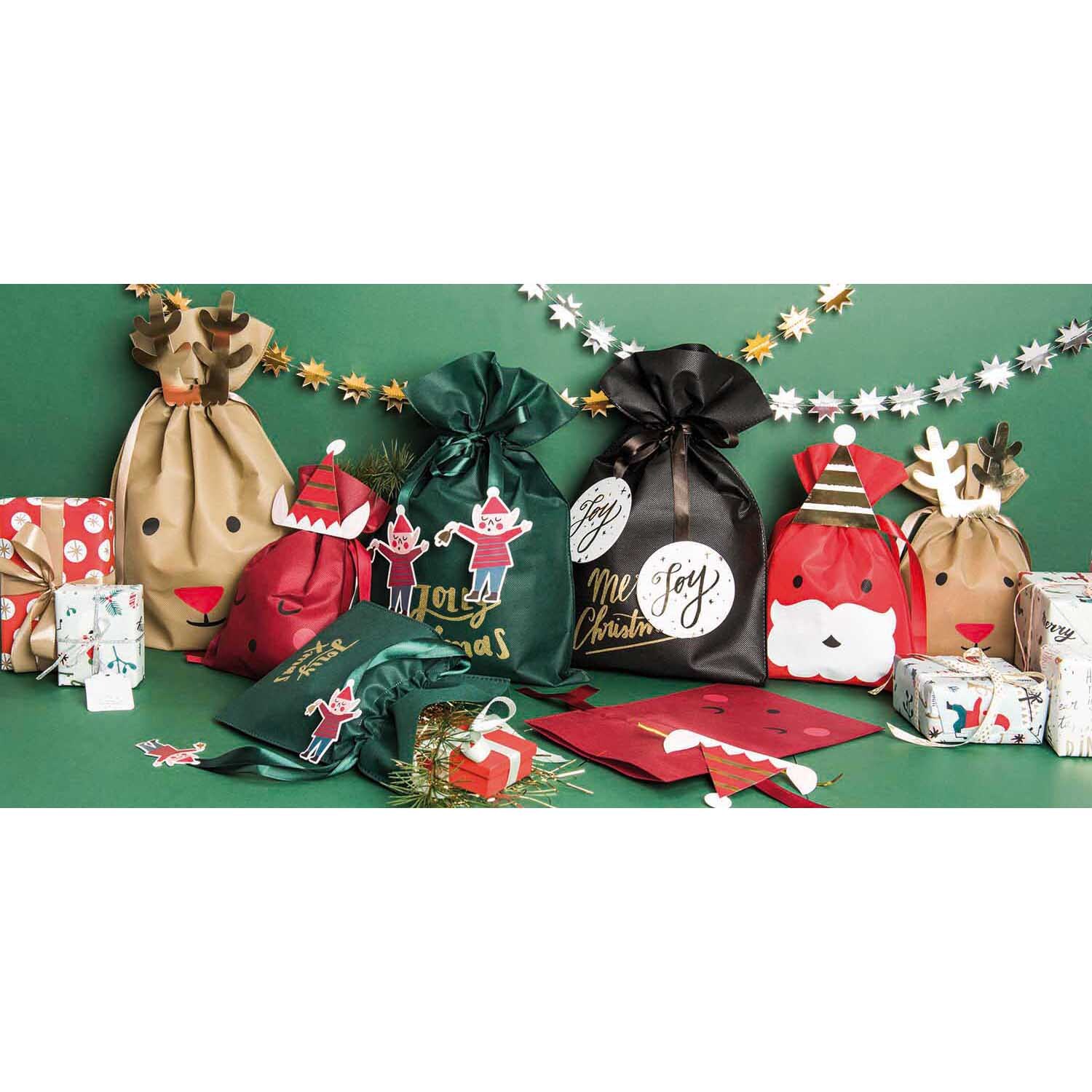 Paper Poetry Geschenktüte Nikolaus rot 30x45cm von Rico Design
