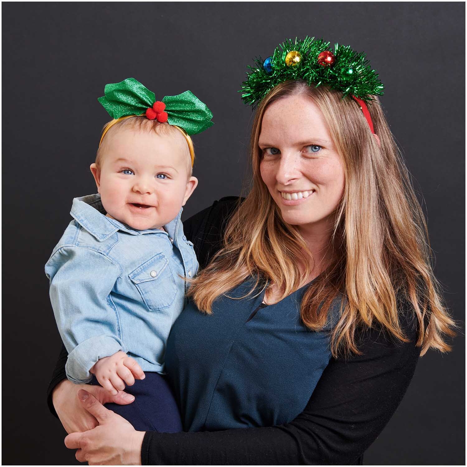 Haarreif Weihnachtskugeln von Rico Design