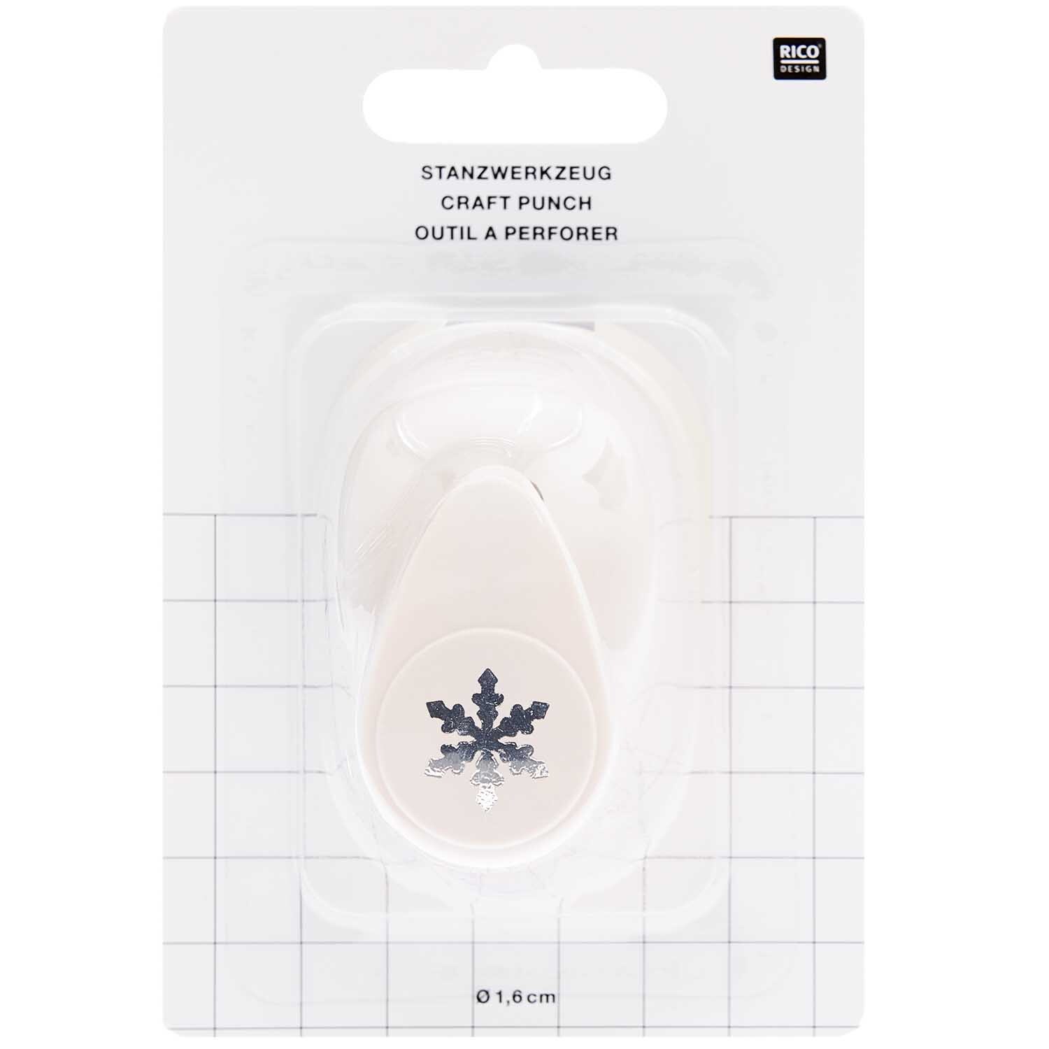 Paper Poetry Stanzer Schneeflocke 1,6cm von Rico Design