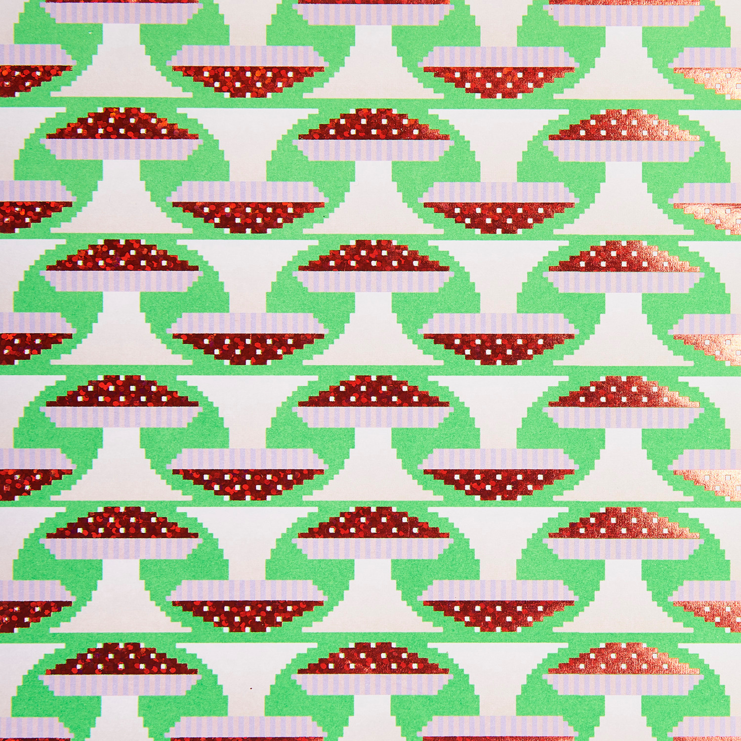 Paper Poetry Origami Shrooom 15x15cm 50 Blatt von Rico Design Paper Poetry Origami Shrooom, 15x15cm 50 Blatt, zeigt ein Muster aus roten Pilzen auf grünem Hintergrund. Ideal für kreative Bastelprojekte.