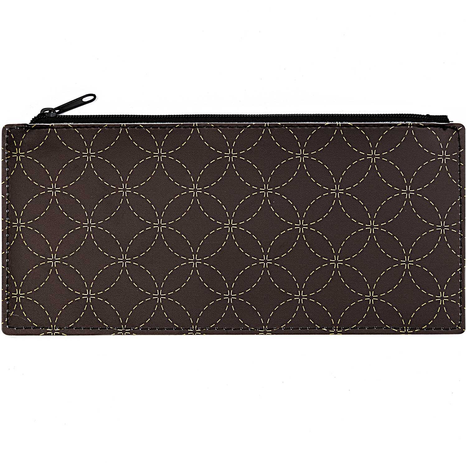 Etui 0,5x10x21,5cm mit elegantem Muster in Schwarz und Gold von Rico Design, ideal für Stifte.