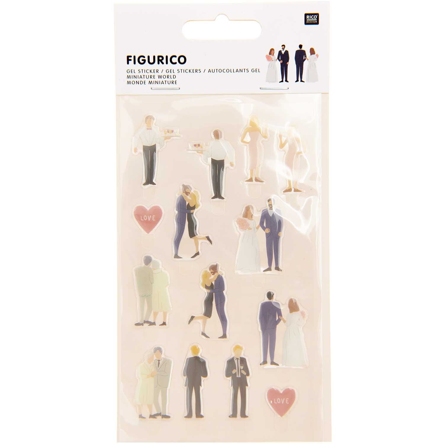 Figurico Gelsticker Hochzeit 1 von Rico Design
