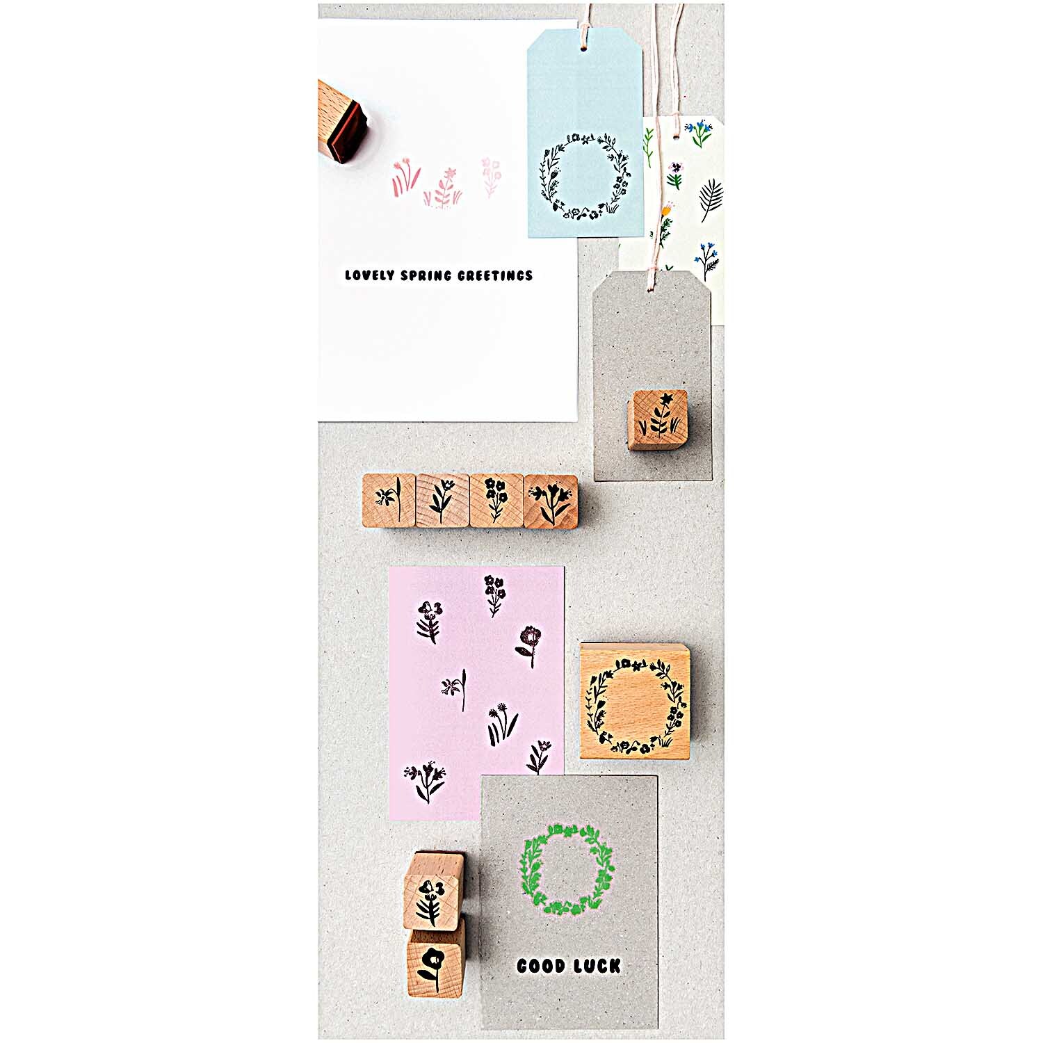 Paper Poetry Stempelset Blumenkranz 10-teilig von Rico Design