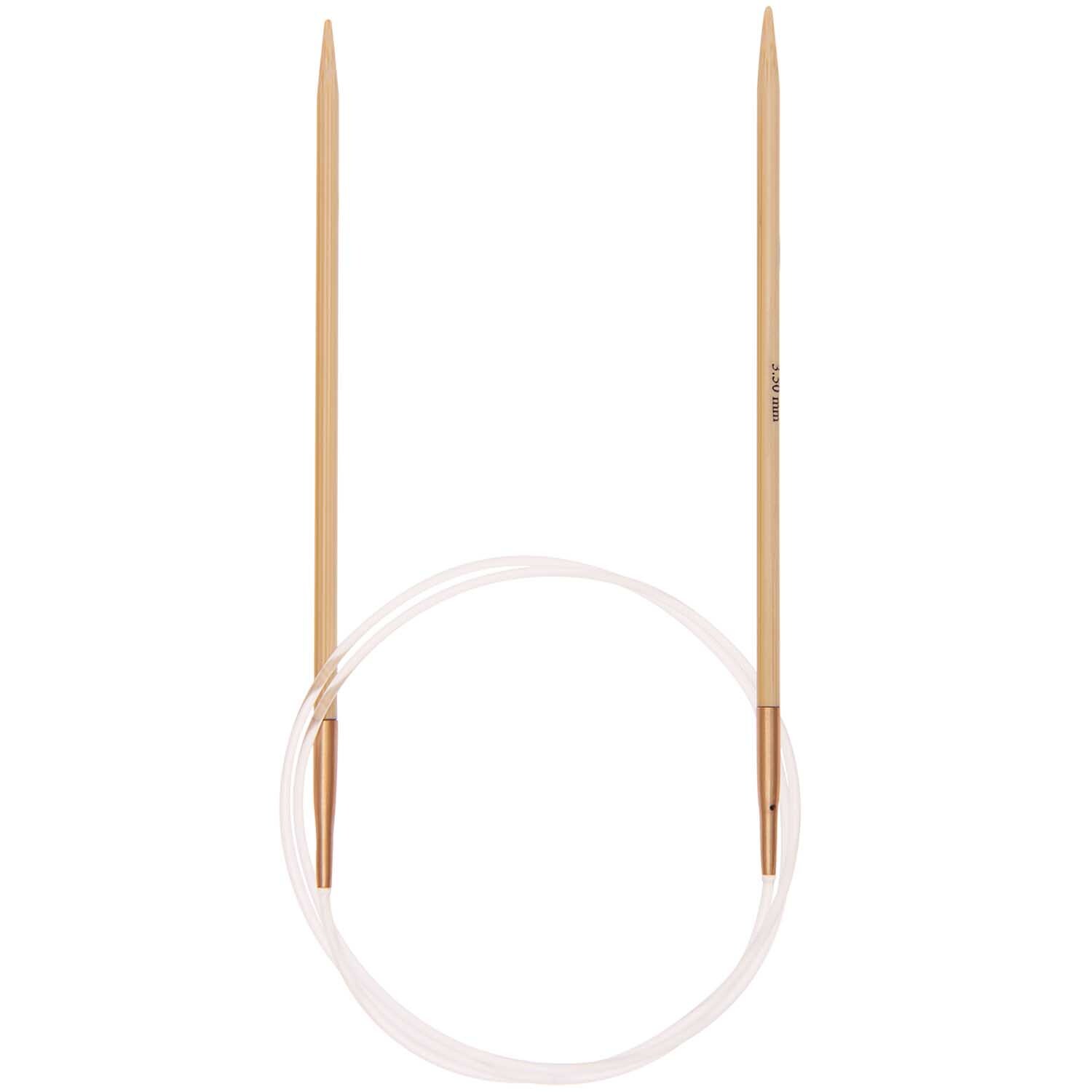 Baby Merino circular knitting needle 80cm bamboo