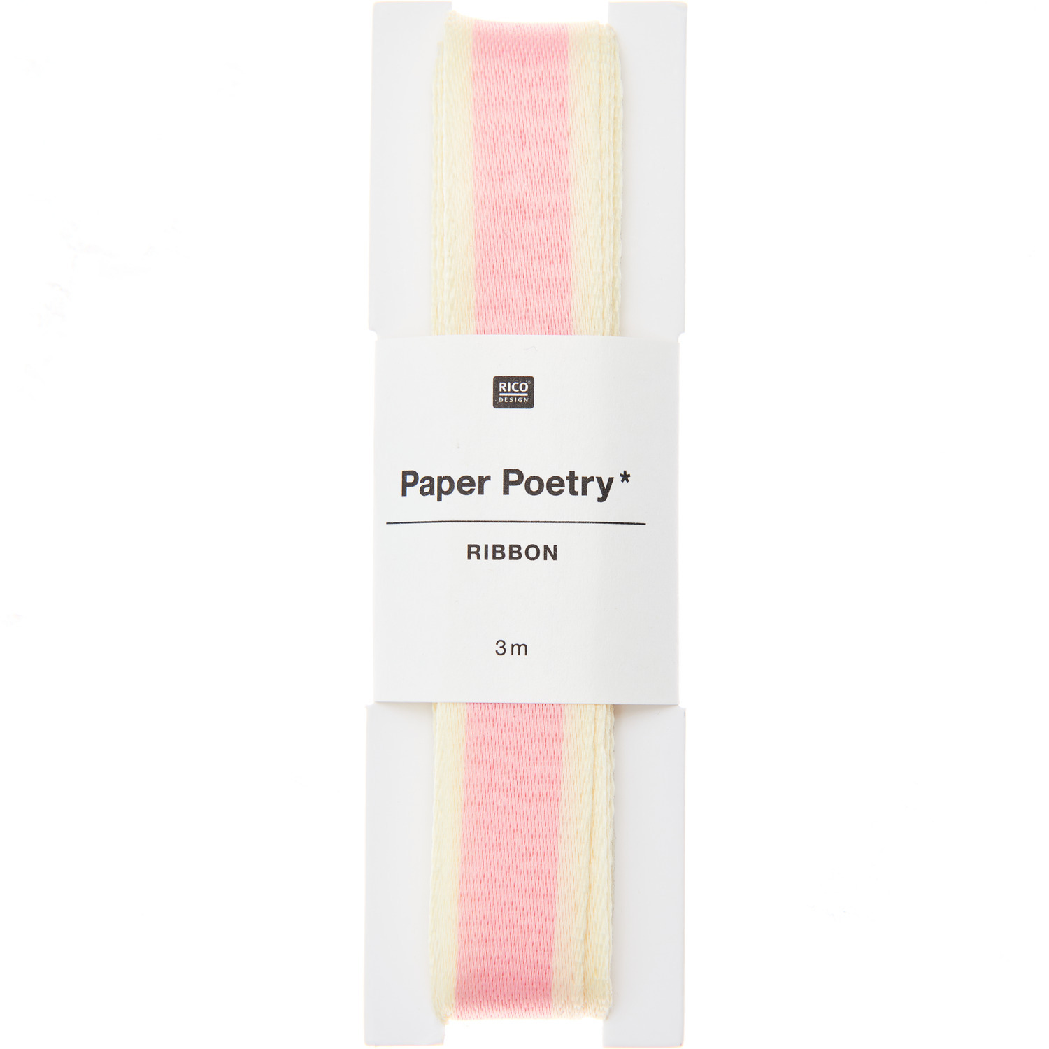 Paper Poetry Ruban à tisser Duo de bandes jaunes/ roses 16mmx3m from Rico Design