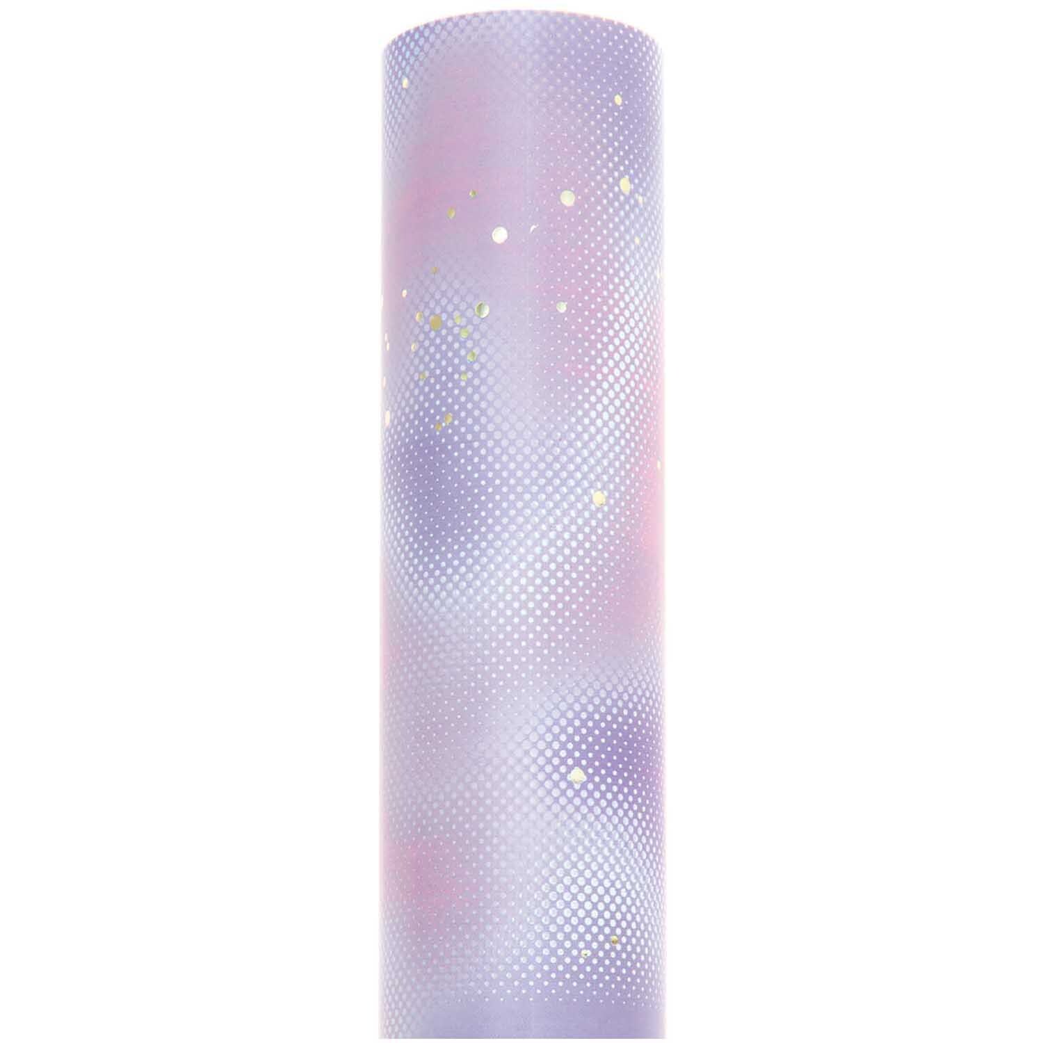 Paper Poetry Geschenkpapier Blurry Blue mit verschwommenem Muster in Blau und Rosa von Rico Design. Ideal für kreative Geschenkverpackungen.
