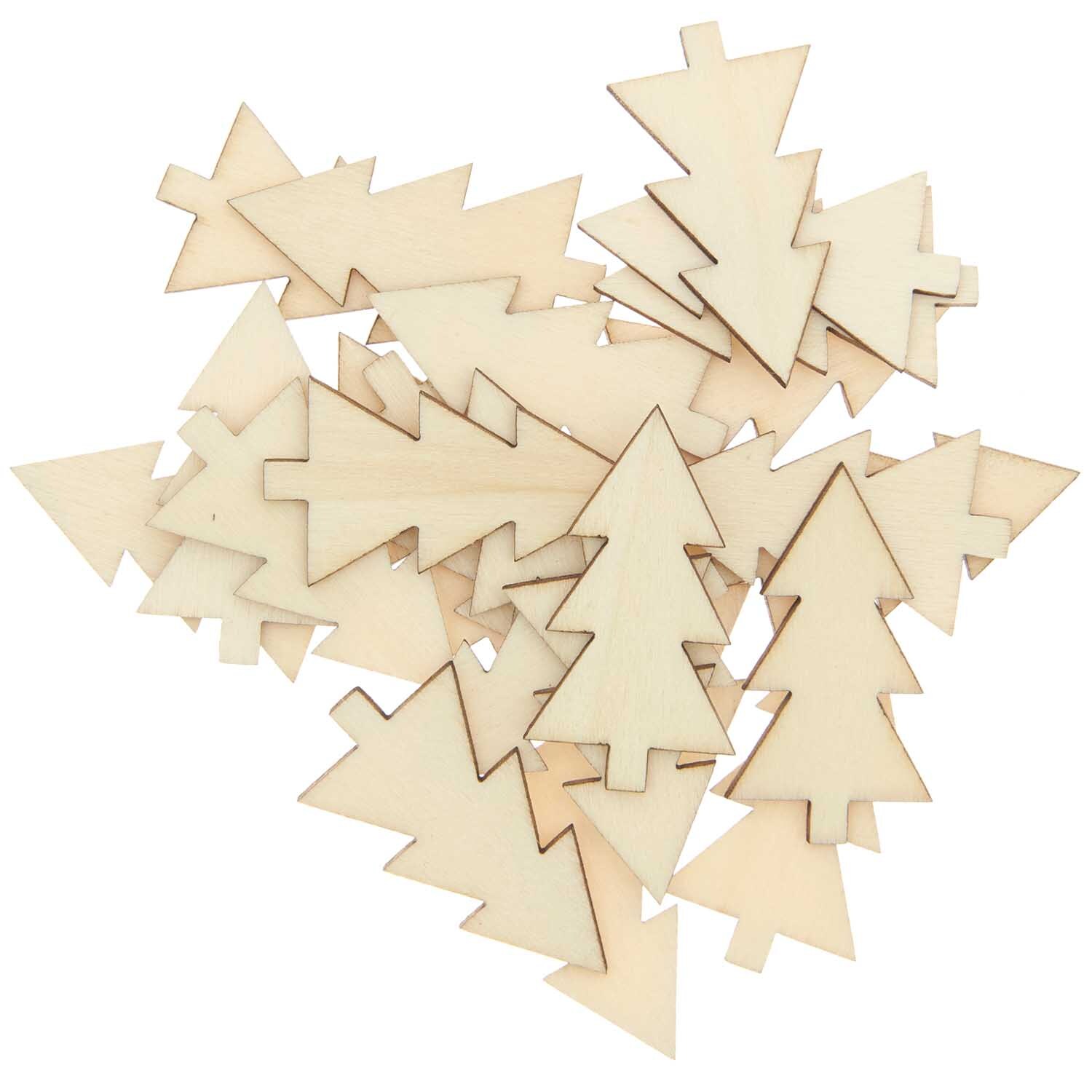 Holzstreu Tanne 20x36mm 36 Stück Farbe natur von Rico Design Holzstreu Tanne 20x36mm 36 Stück von Rico Design: Natürliche Holzstreu in Tannenform, ideal für Dekorationen und Bastelprojekte.
