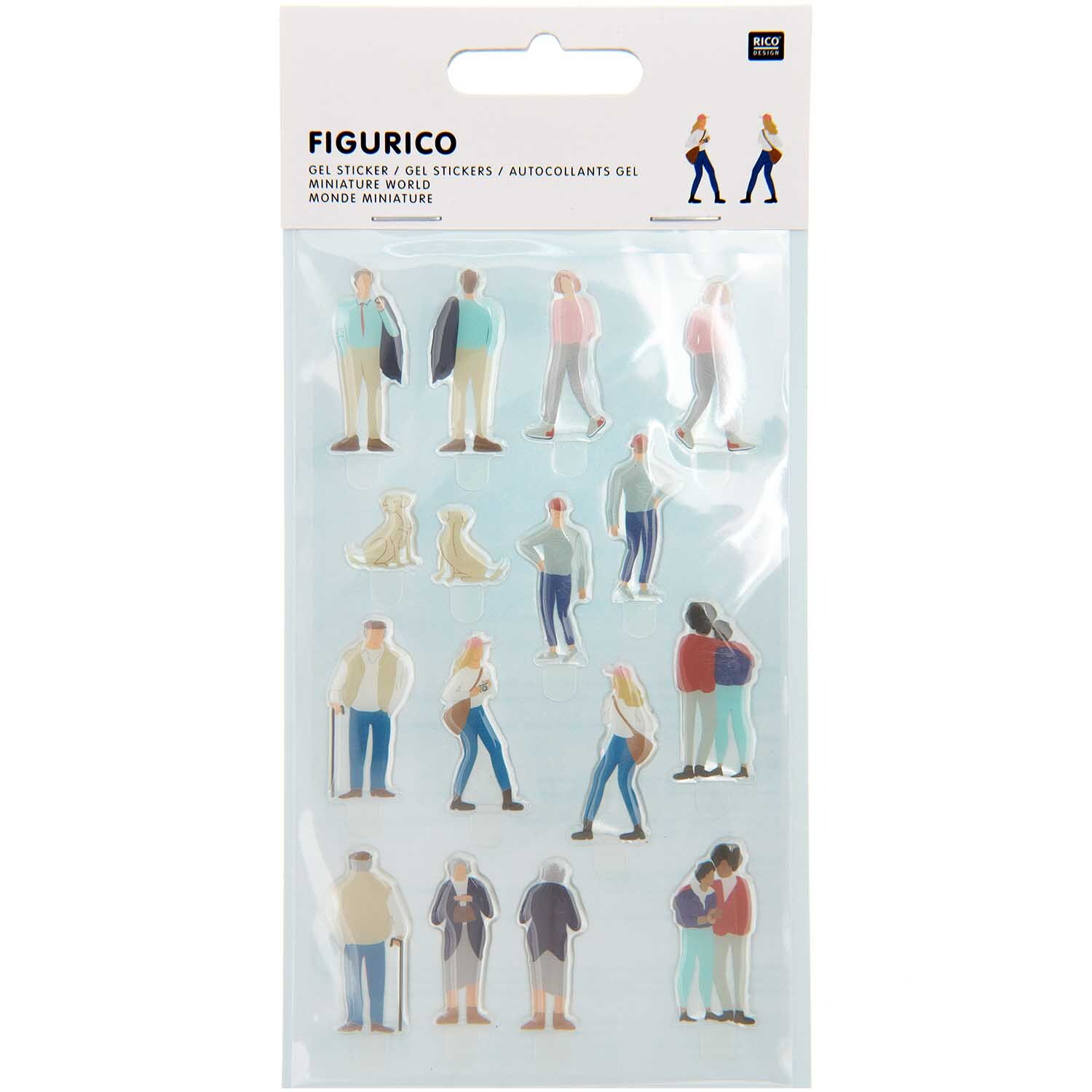 Figurico Gelsticker Spaziergänger von Rico Design