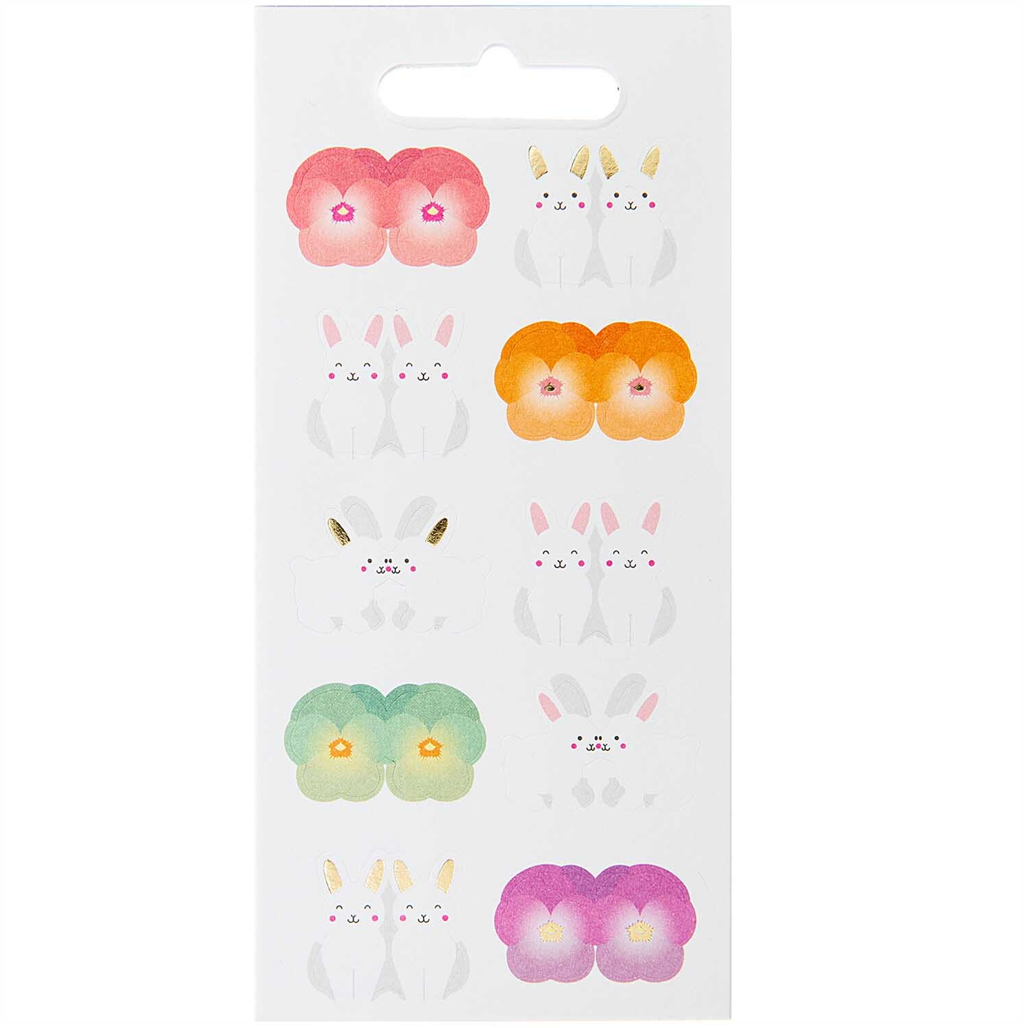 Paper Poetry Stickerbuch Register Tiere mit bunten Blumen- und Tiermotiven von Rico Design.