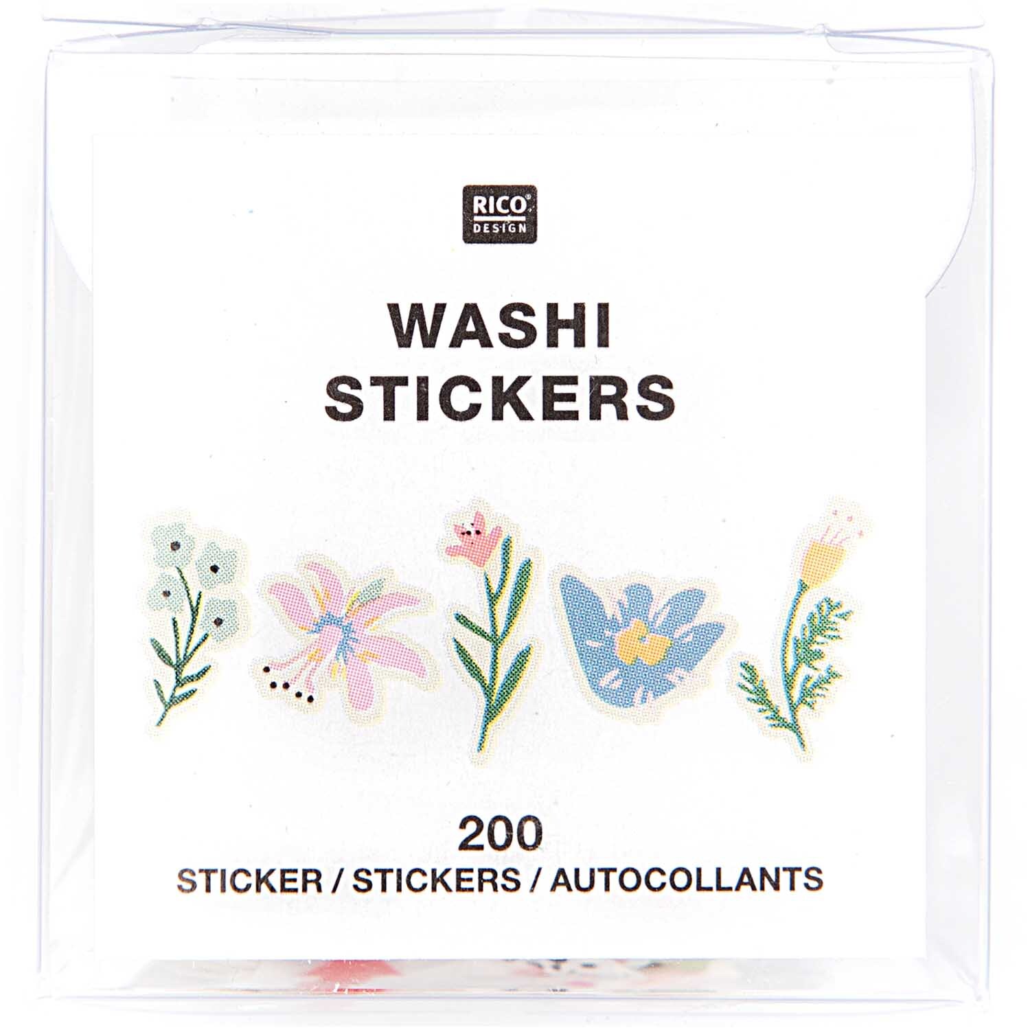 Washi Sticker Streublumen 200 Stück von Rico Design
