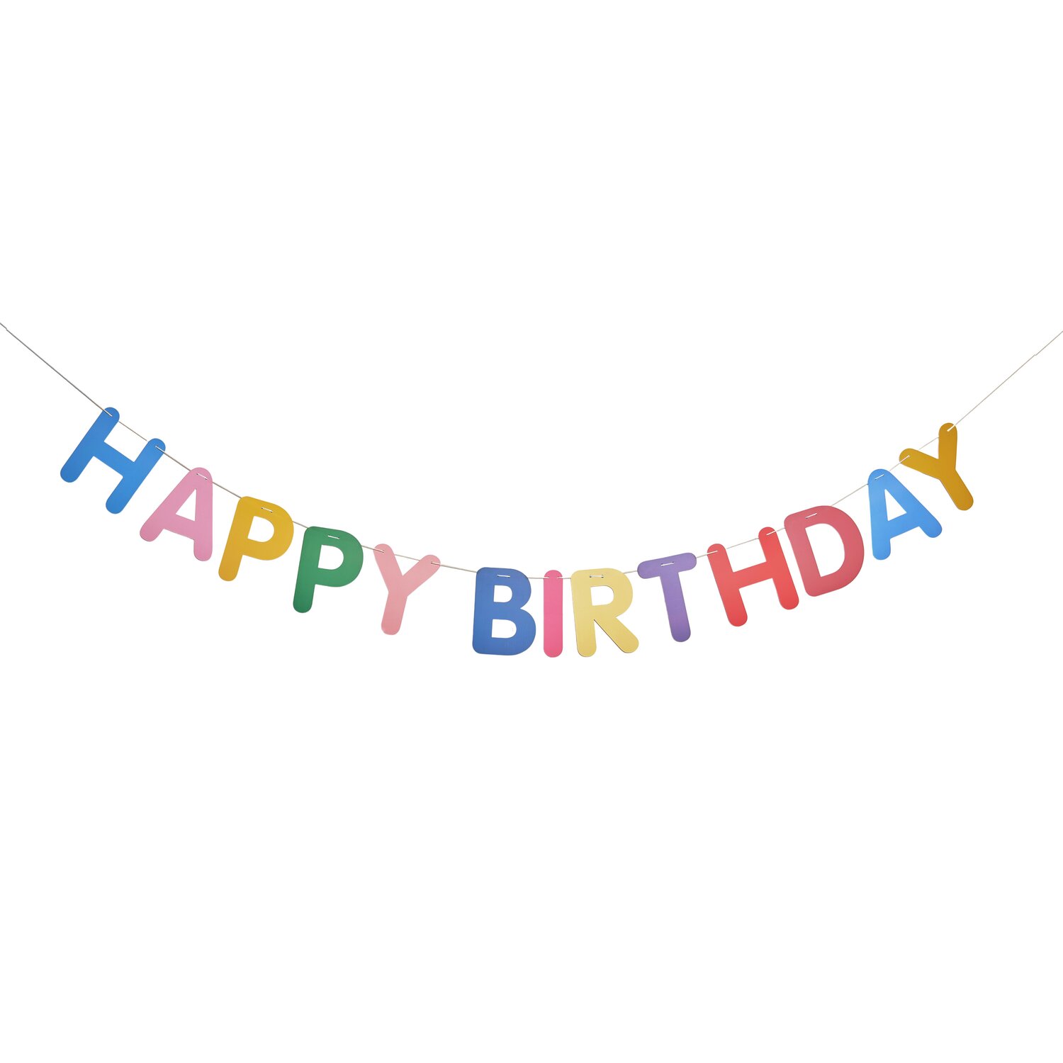 Paper Poetry Girlande Happy Birthday Magic Rainbow: Bunte Buchstabengirlande von Rico Design, 5m lang, ideal für Geburtstagsfeiern.